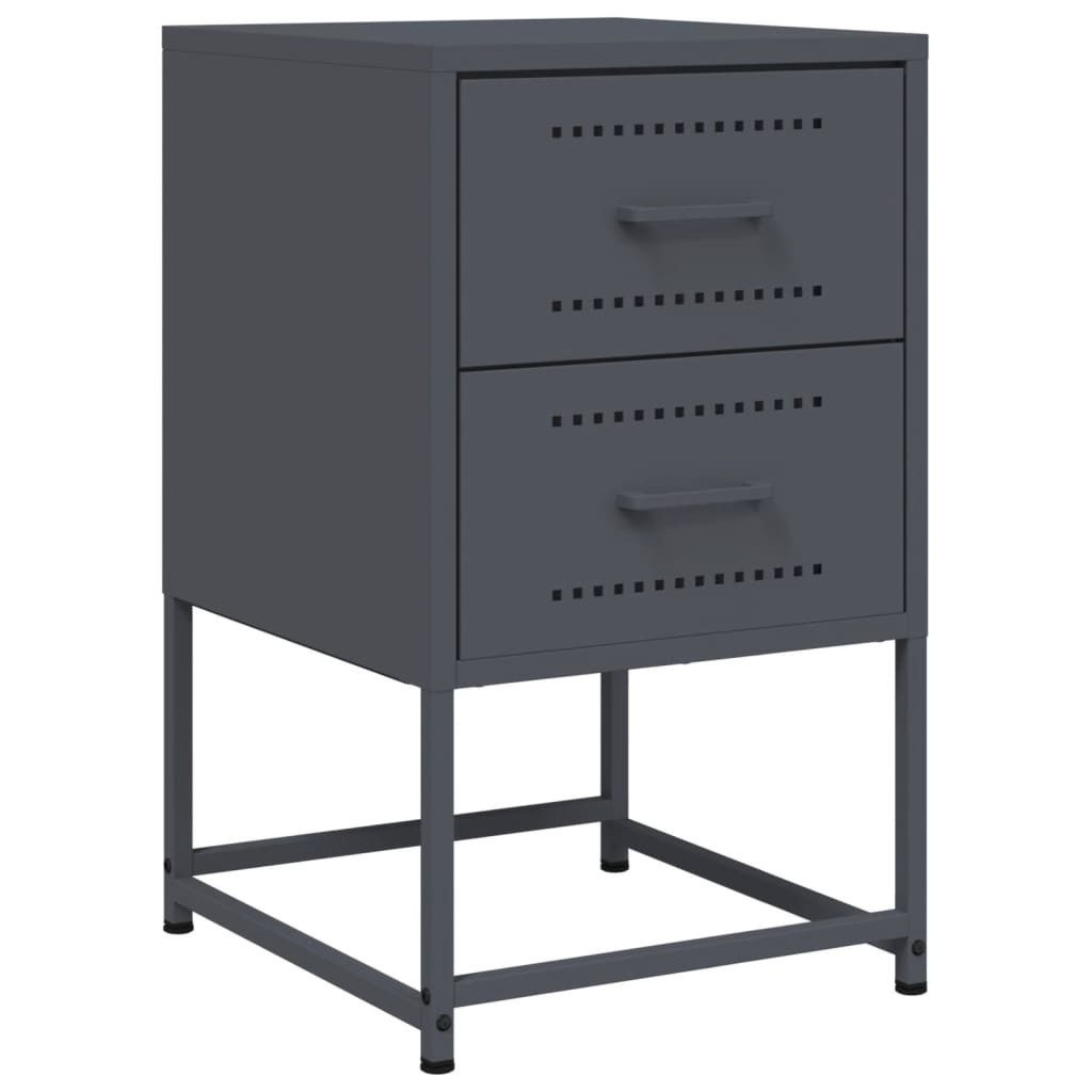 vidaXL Nachttisch Nachttisch Anthrazit 36x39x60,5 cm günstig online kaufen