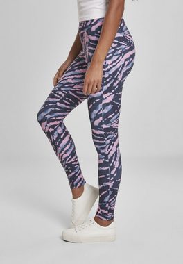 URBAN CLASSICS Leggings Damen Ladies High Waist Tie Dye Leggings (1-tlg)