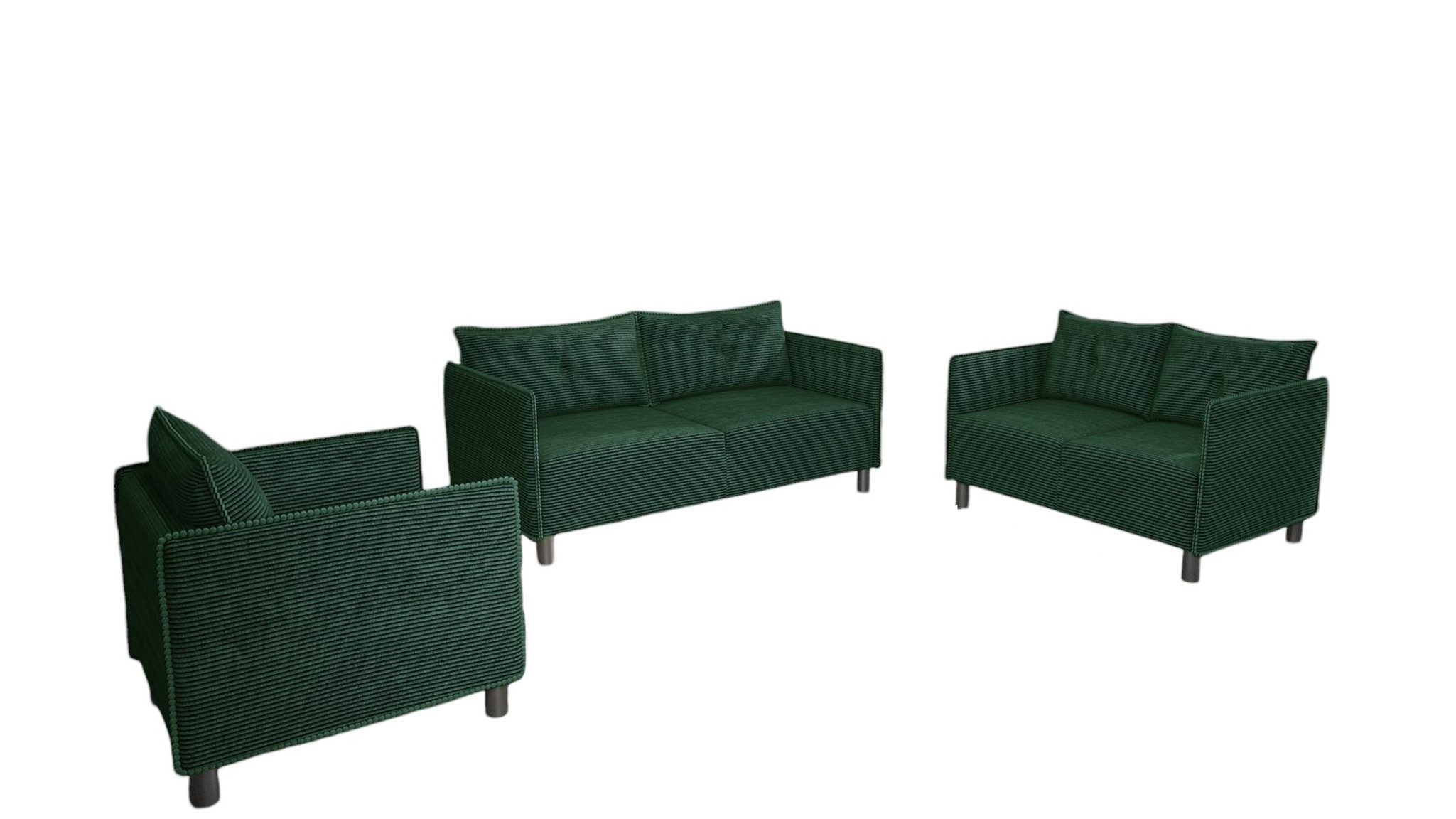 Fun Möbel Polstergarnitur Sofaset Designersofa DECLAN günstig online kaufen