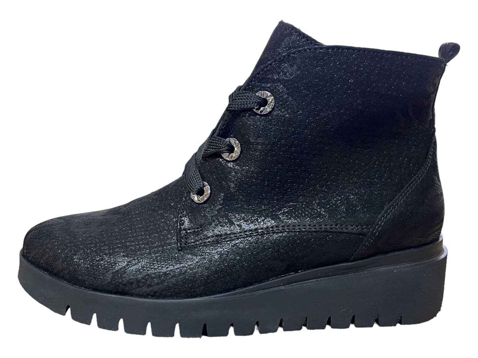 Waldläufer Waldläufer Damen Stiefelette H-Florenz 711801-159-001 Snak schwarz Stiefelette