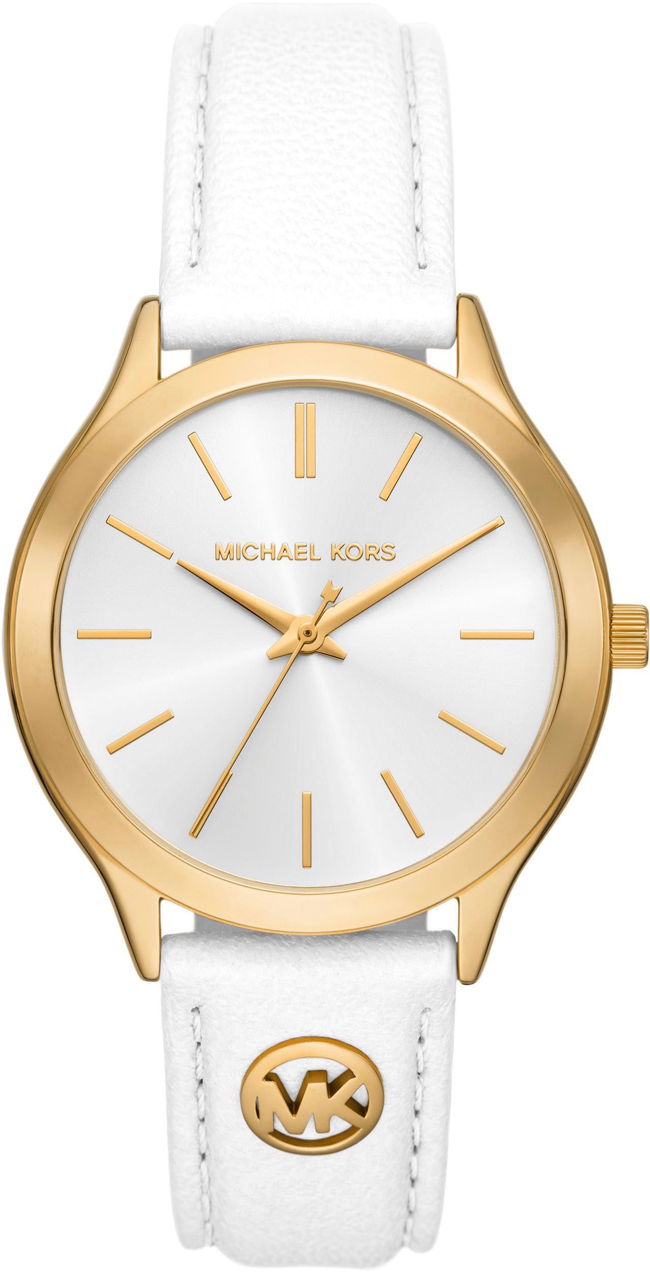 MICHAEL KORS Quarzuhr SLIM RUNWAY MK7544, Armbanduhr, Damenuhr, Lederarmban günstig online kaufen