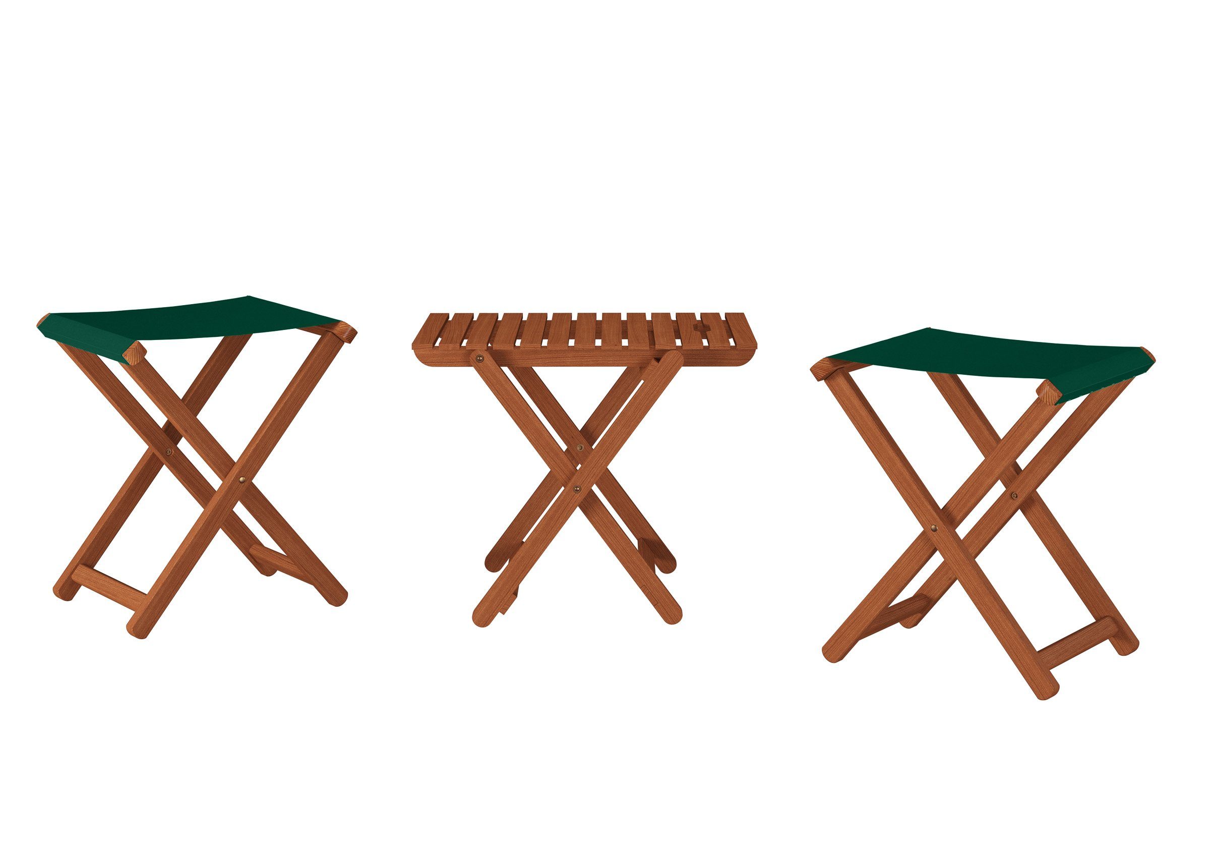 ERST-HOLZ Gartenliege Gartenhocker Klappbar X-Stuhl Dunkel günstig online kaufen