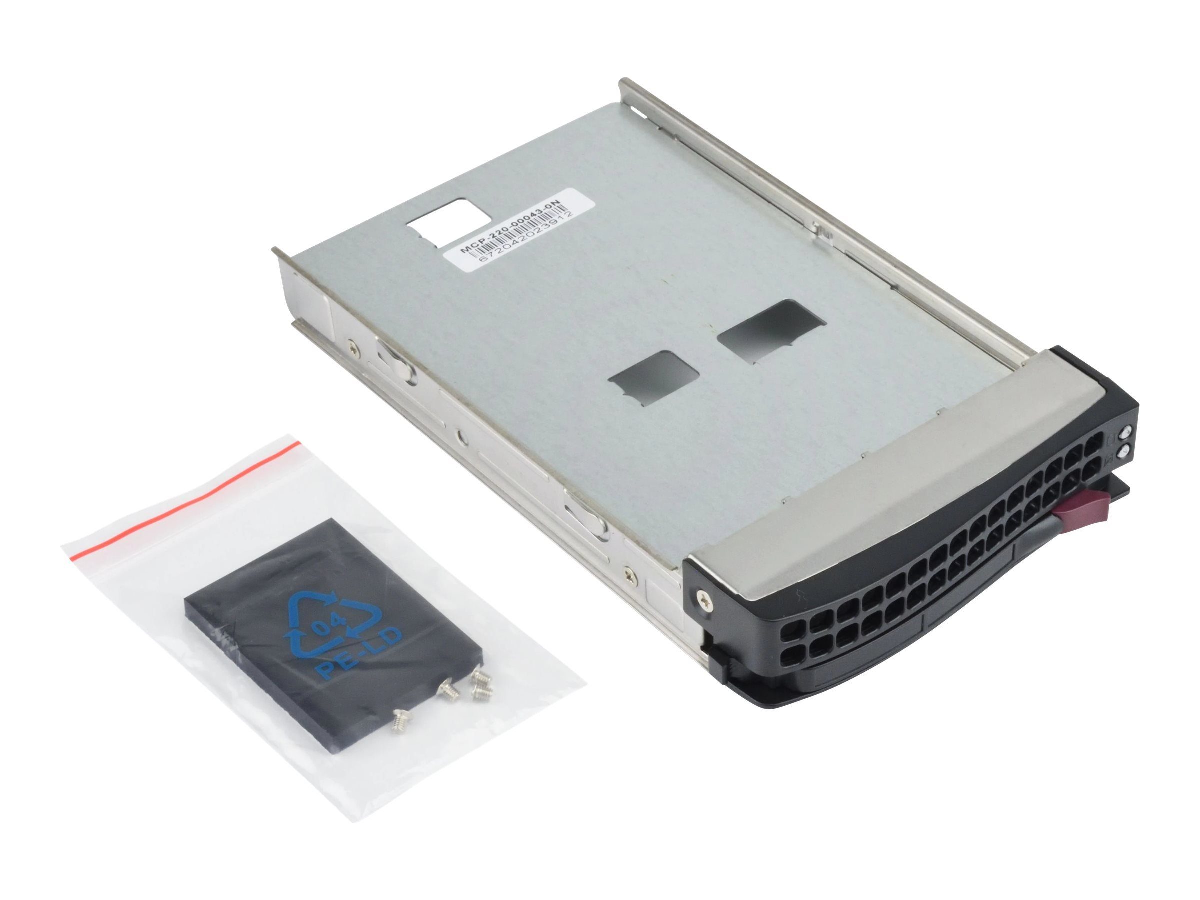 SUPERMICRO Festplatten-Wechselrahmen HDD Bracket für 2.5 HDDs in 3.5 HotSwap Trays 4. G