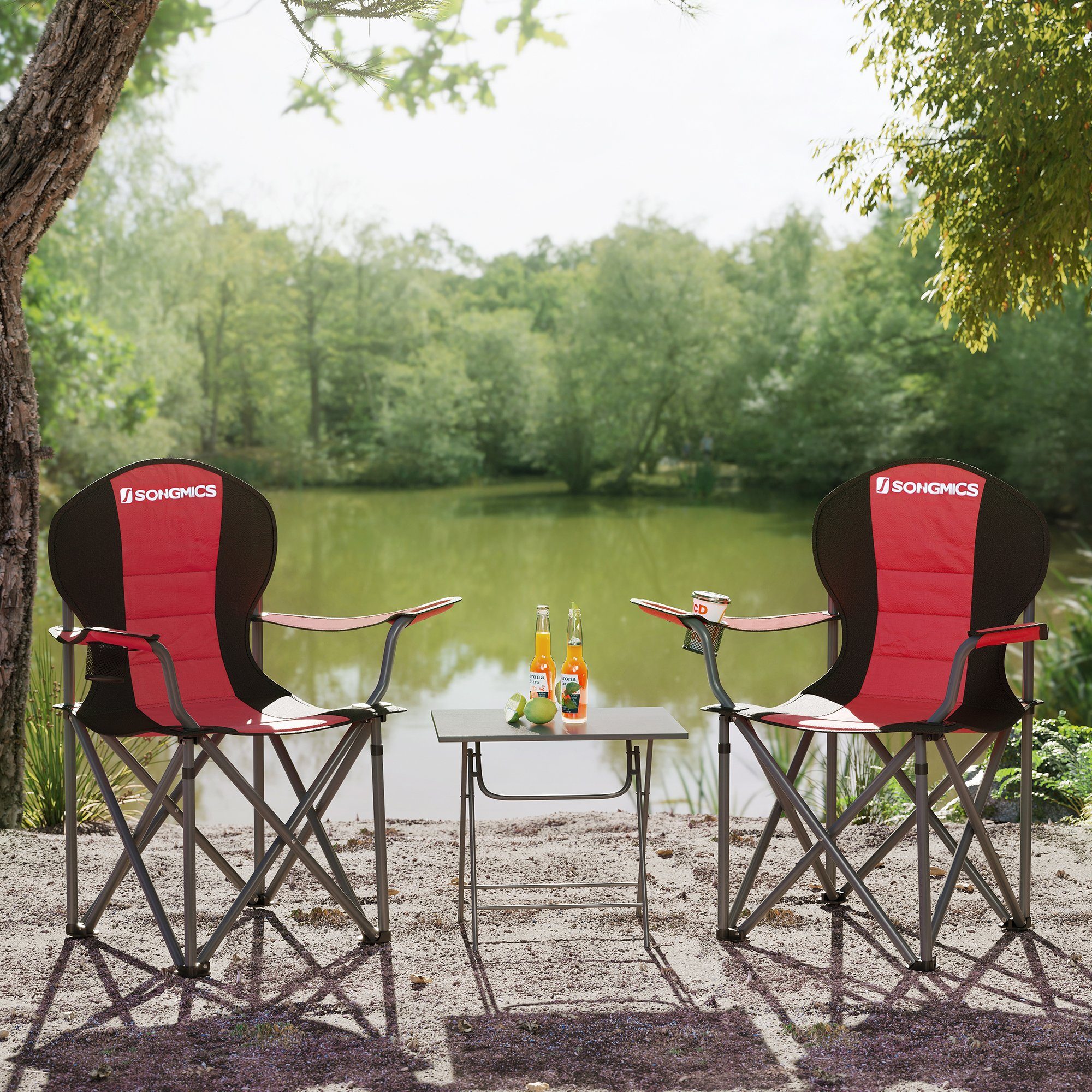 SONGMICS Campingstuhl, Klappstuhl, klappbar, komfortabler mit günstig online kaufen