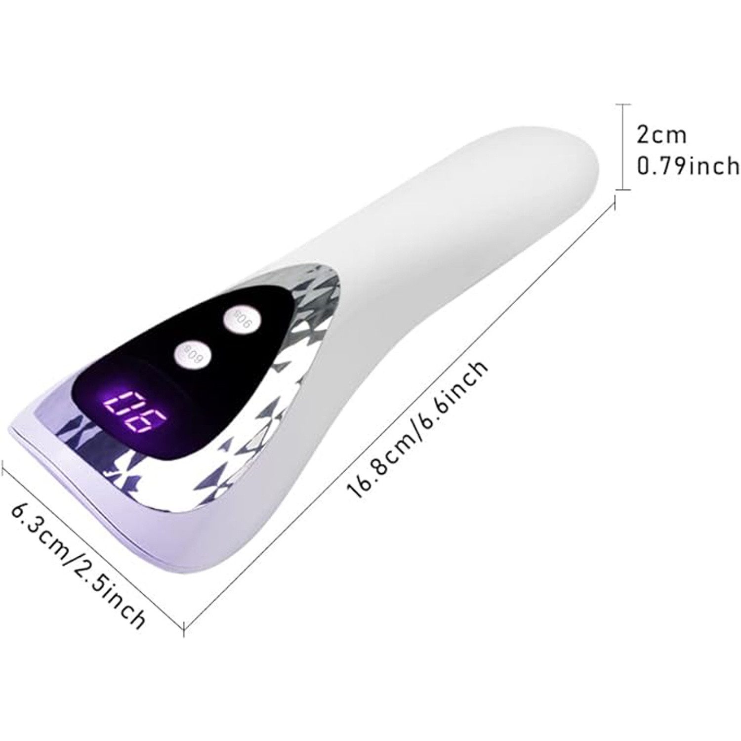 autolock Lichthärtungsgerät Handheld LED UV Nagellampe, Upgraded Mini Gel Nails Light