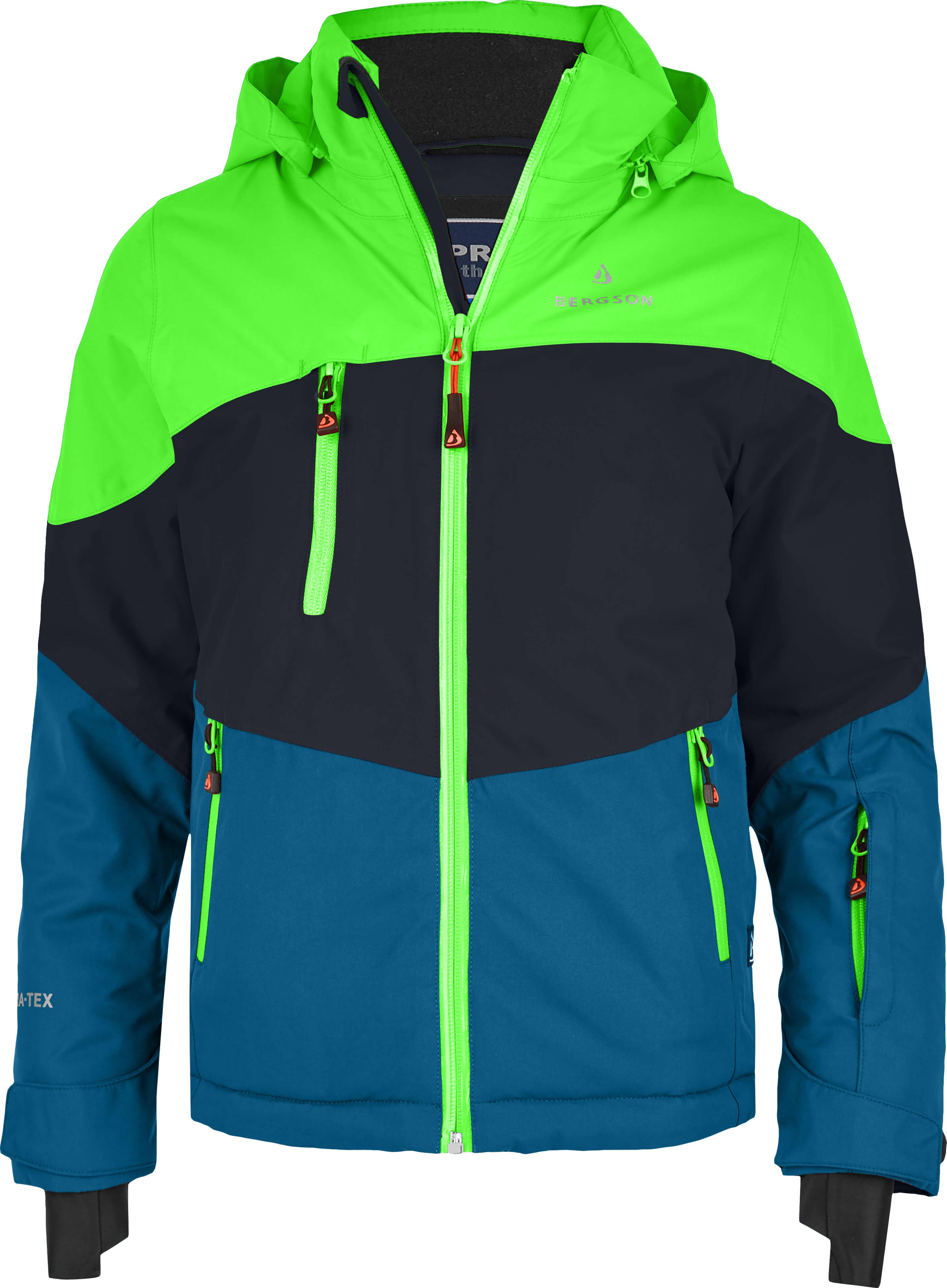 Bergson Skijacke Blau Pink Skijacken Skibekleidung Bergson Bergson