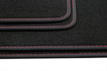 teileplus24 Auto-Fußmatten BGF563 Velours Fußmatten Set kompatibel mit Hyundai Tucson 2 2015-2020