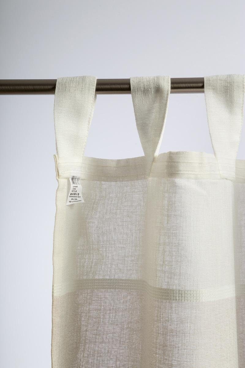 HOMING Gardine Lennardt (1 St), Schlaufen, halbtransparent, Streifen, Wohnzimmer, Schlafzimmer