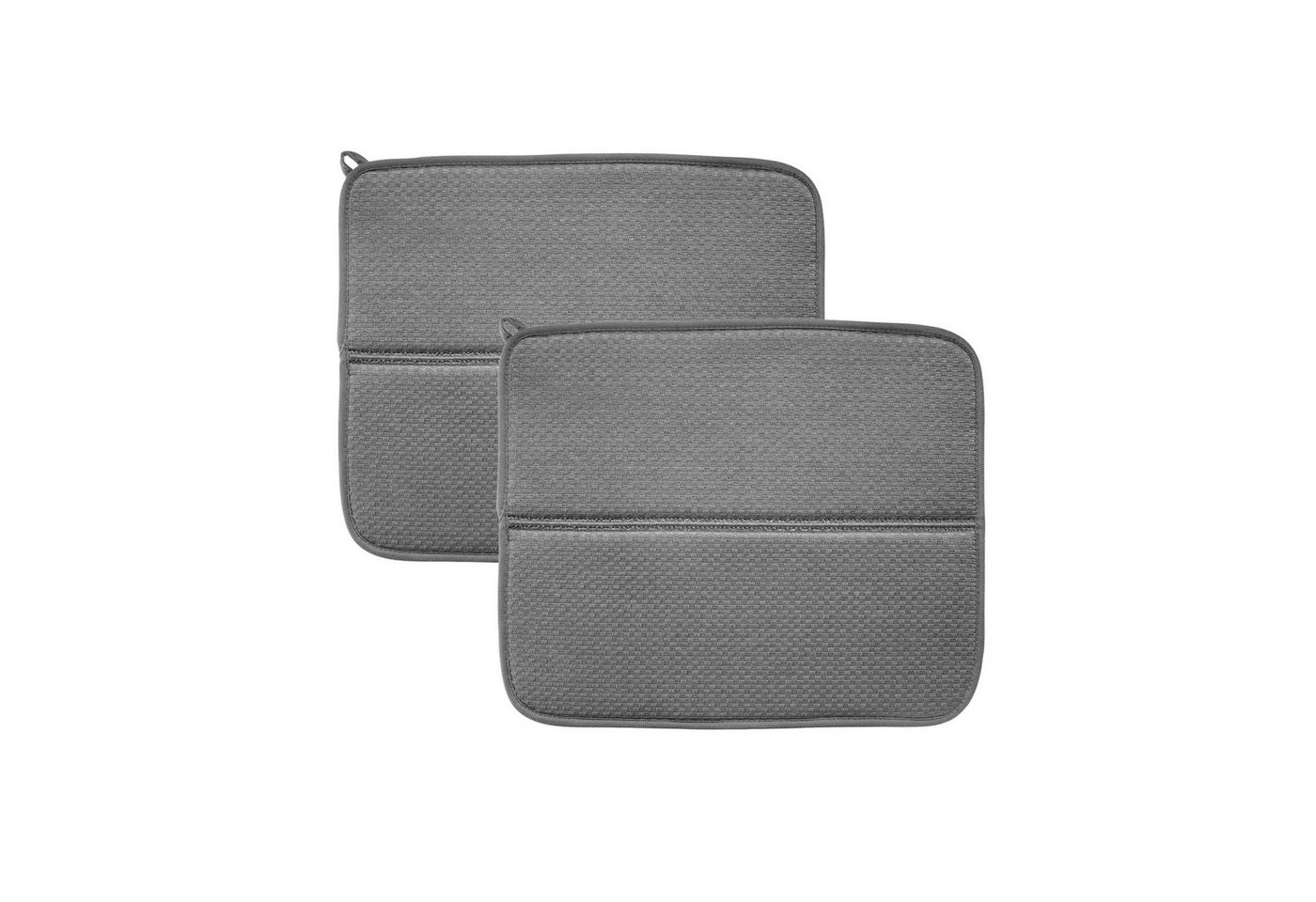 Thiru Abtropfmatte 2 Abtropfmatten - textil - 36 x 44 cm • mit saugfähigem Mikrofaser