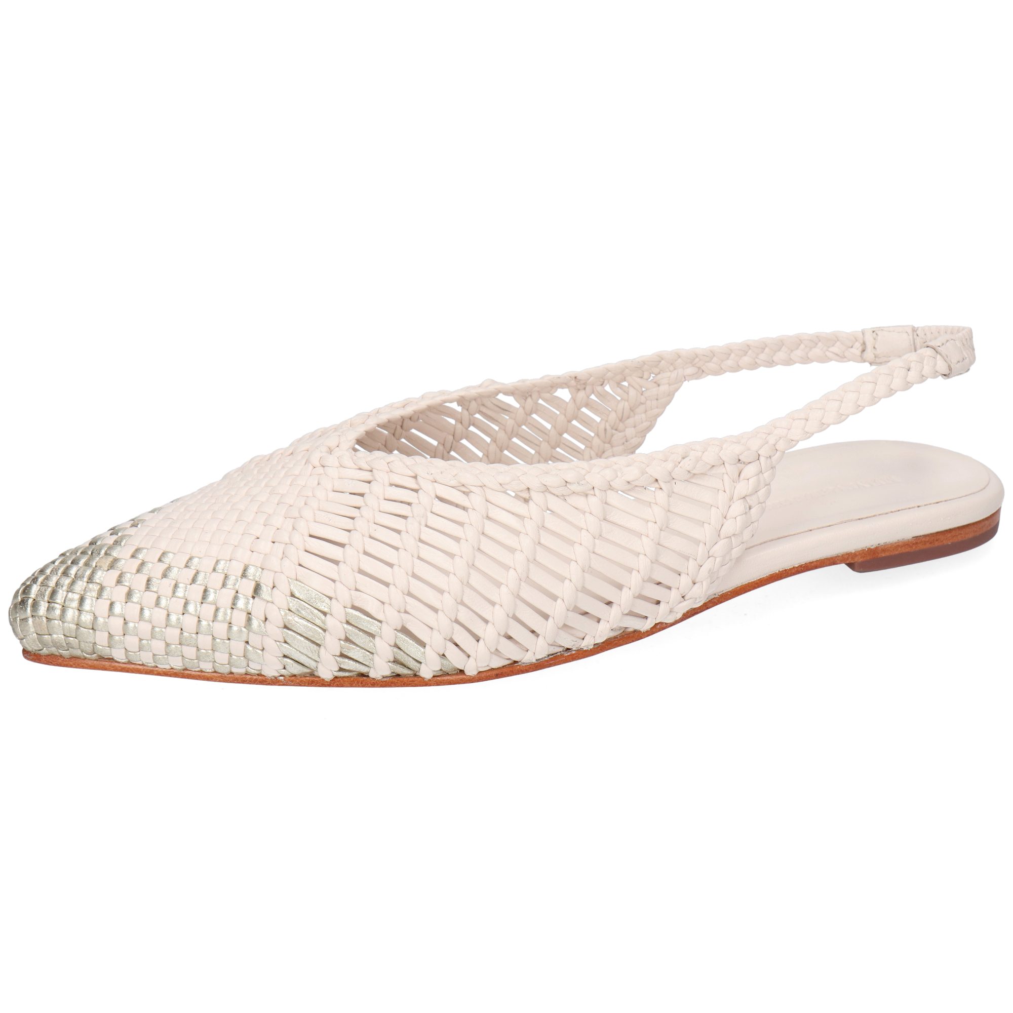 Melvin & Hamilton Fiora 6 Leder-Geflochtene Schuhe für Damen Ballerina Flache Absätze, Echtes Leder