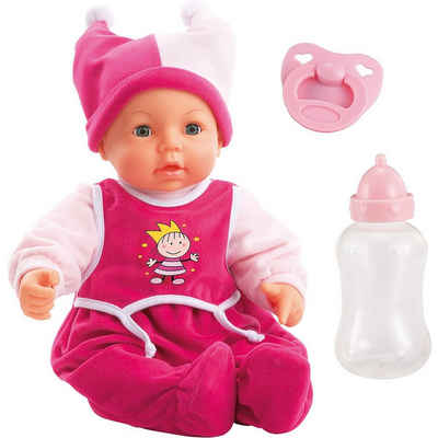 Bayer Babypuppe »Babypuppe Hello Baby Girl, Funktionspuppe 46 cm«