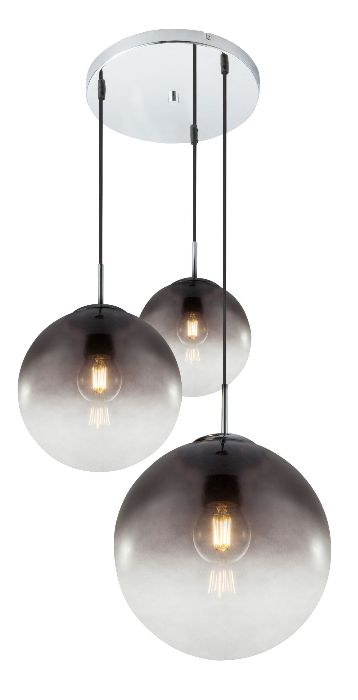 GLOBO LIGHTING Hängeleuchte Hängelampe Esszimmer Rauchglas günstig online kaufen