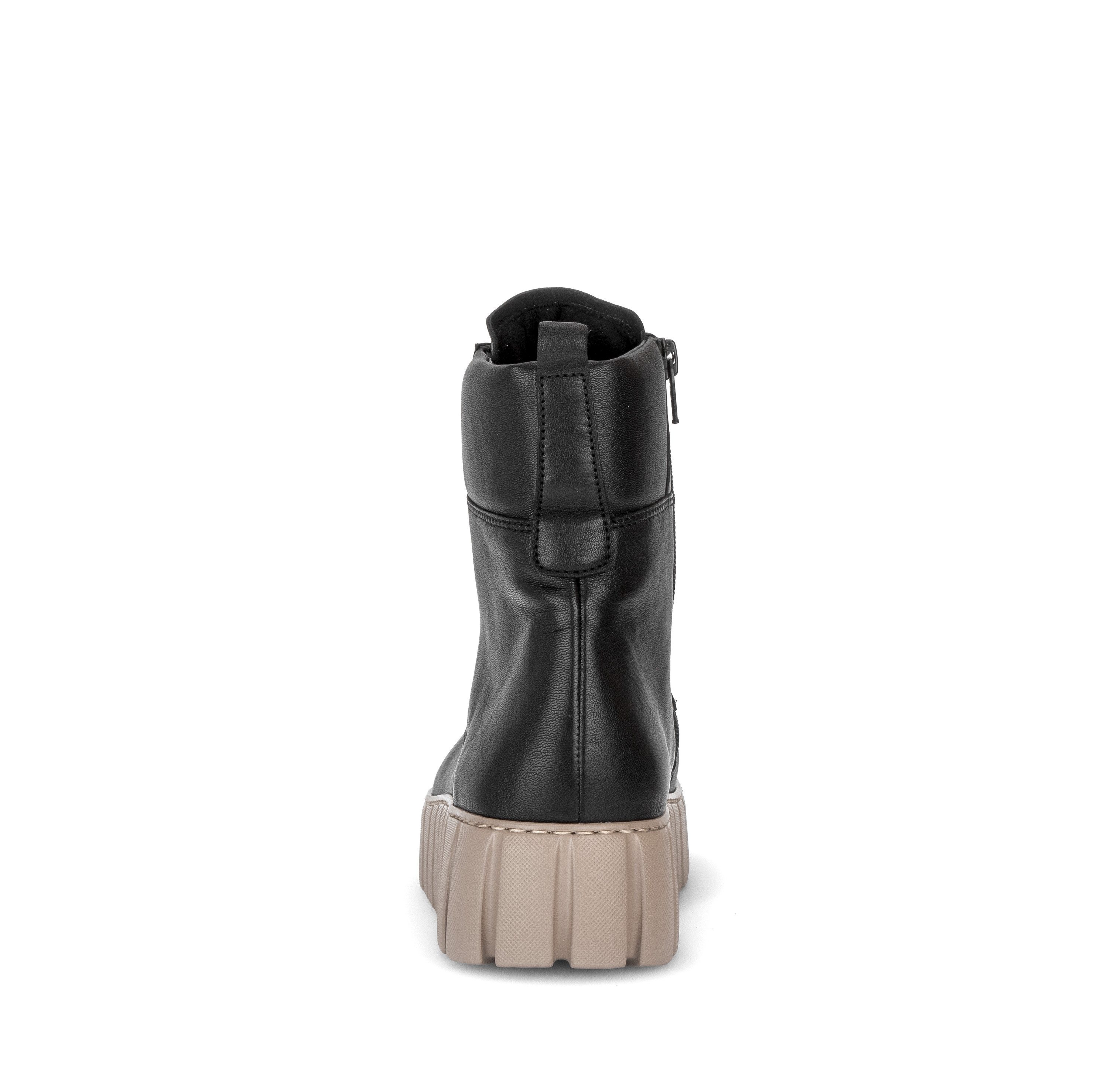 Gabor Schnürboots Plateau, Herbstboots mit gepolstertem Schaftrand, G-Weite