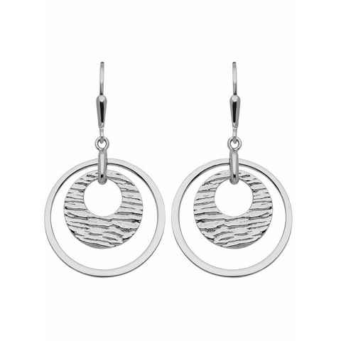 Adelia´s Paar Ohrhänger 925 Silber Ohrringe Ohrhänger Ø 23,2 mm, Silberschmuck für Damen