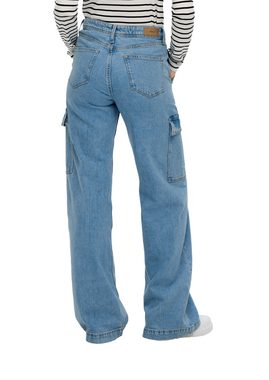 s.Oliver 5-Pocket-Jeans Jeans Suri / Mid Rise / Wide Leg / Cargo-Taschen