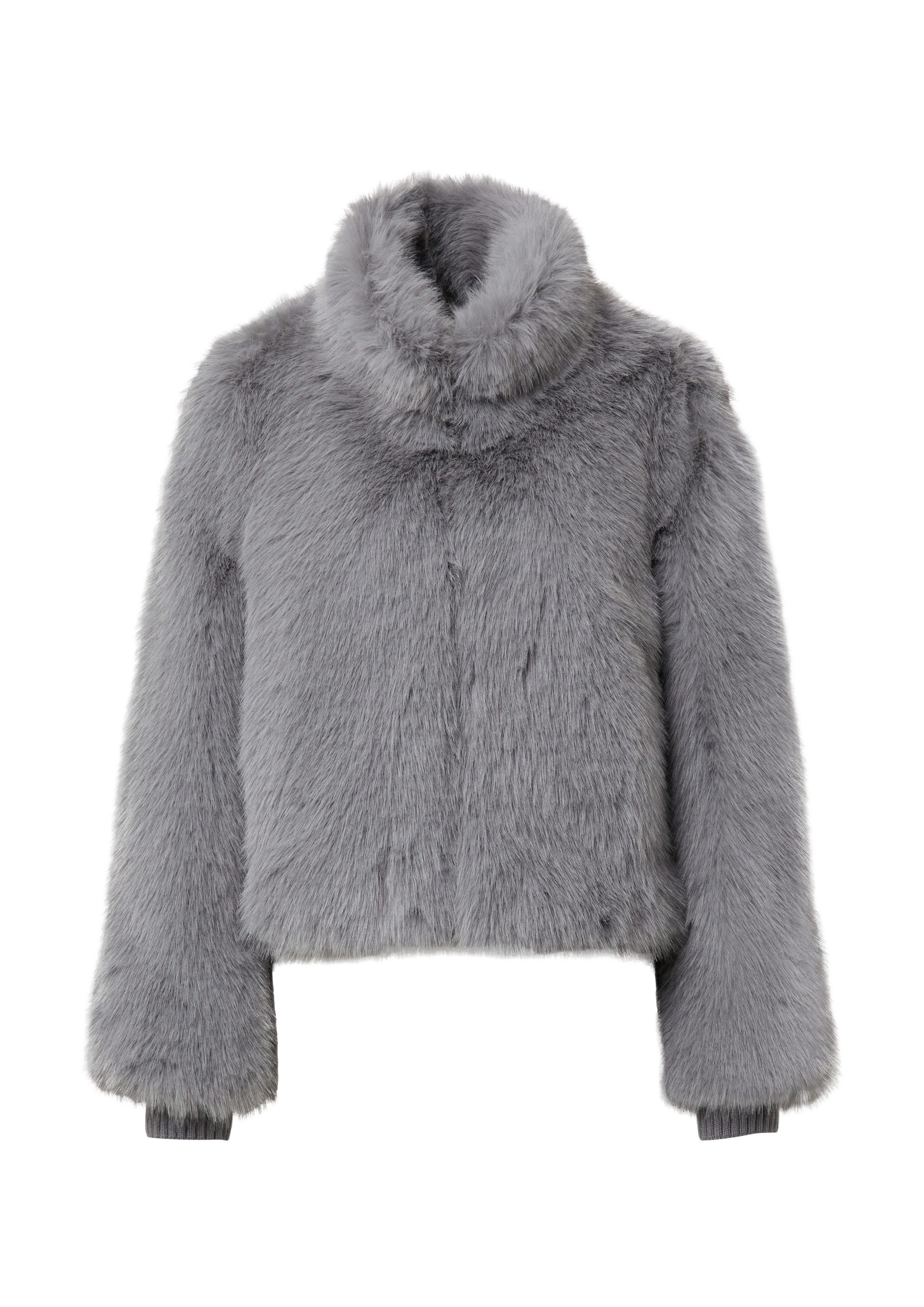 comma Funktionsjacke Outdoor-Jacke Kurze Jacke aus Fake Fur günstig online kaufen