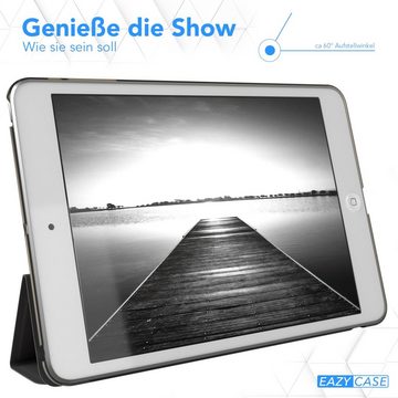 EAZY CASE Tablet-Hülle Smart Case für iPad Mini 1. / 2. / 3. Generation 7,9 Zoll, Hülle mit Standfunktion Tablet Klapphülle Anti-Kratz Tasche Schwarz