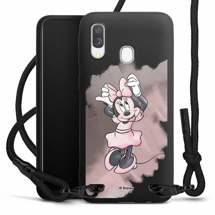 DeinDesign Handyhülle Mickey & Minnie Mouse Disney Motiv ohne Hintergrund Samsung Galaxy A40 Premium Handykette Hülle mit Band Case zum Umhängen