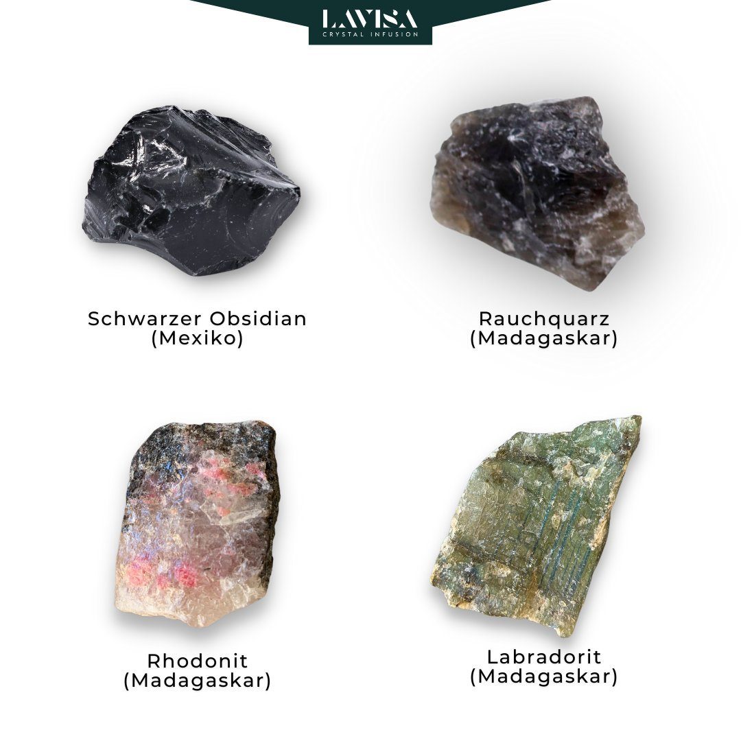 LAVISA Edelstein echte Edelsteine, Traumfänger Dekosteine, Mineralien Kristalle, Natursteine