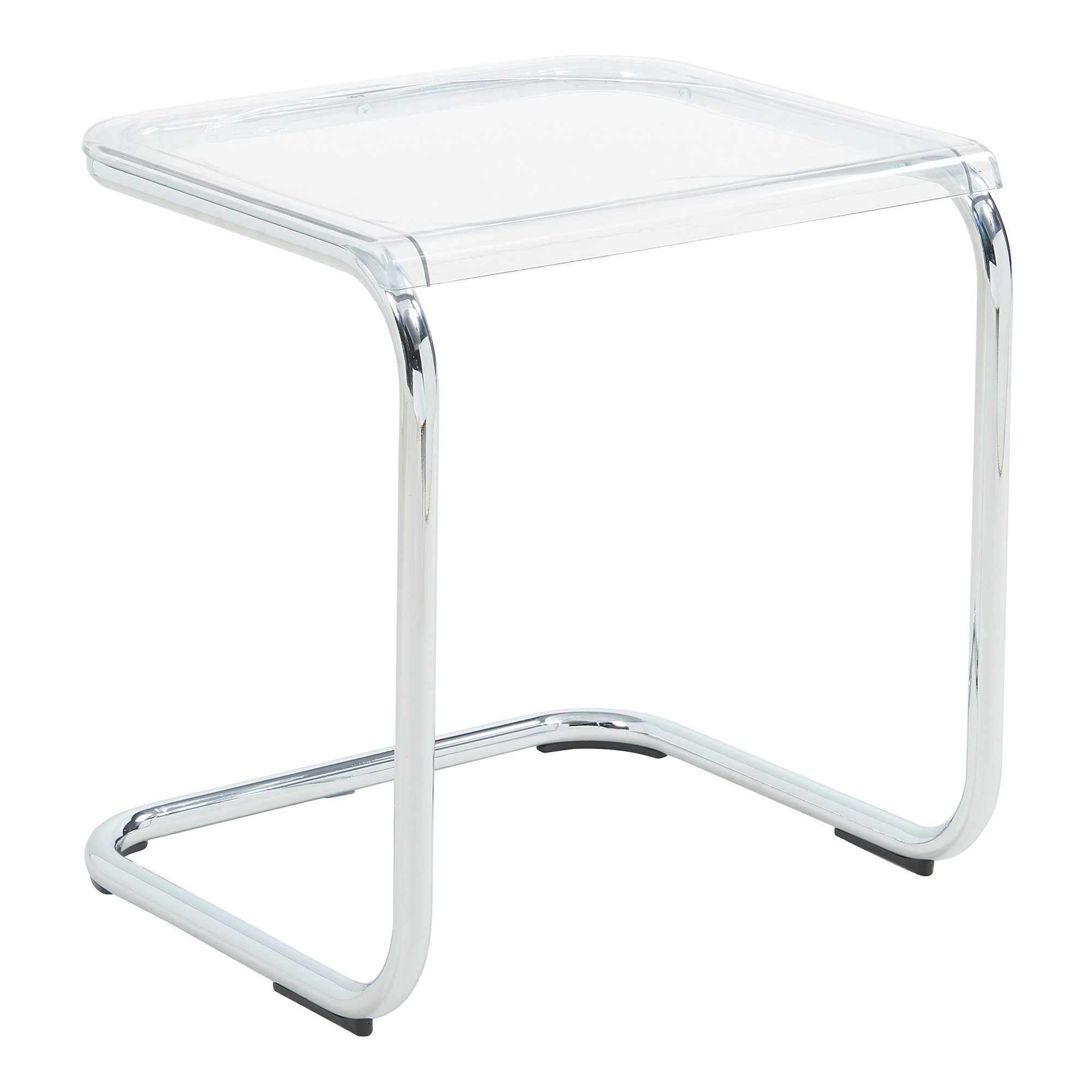 en.casa Beistelltisch, »Brosa« 44x37x48 cm Transparent günstig online kaufen