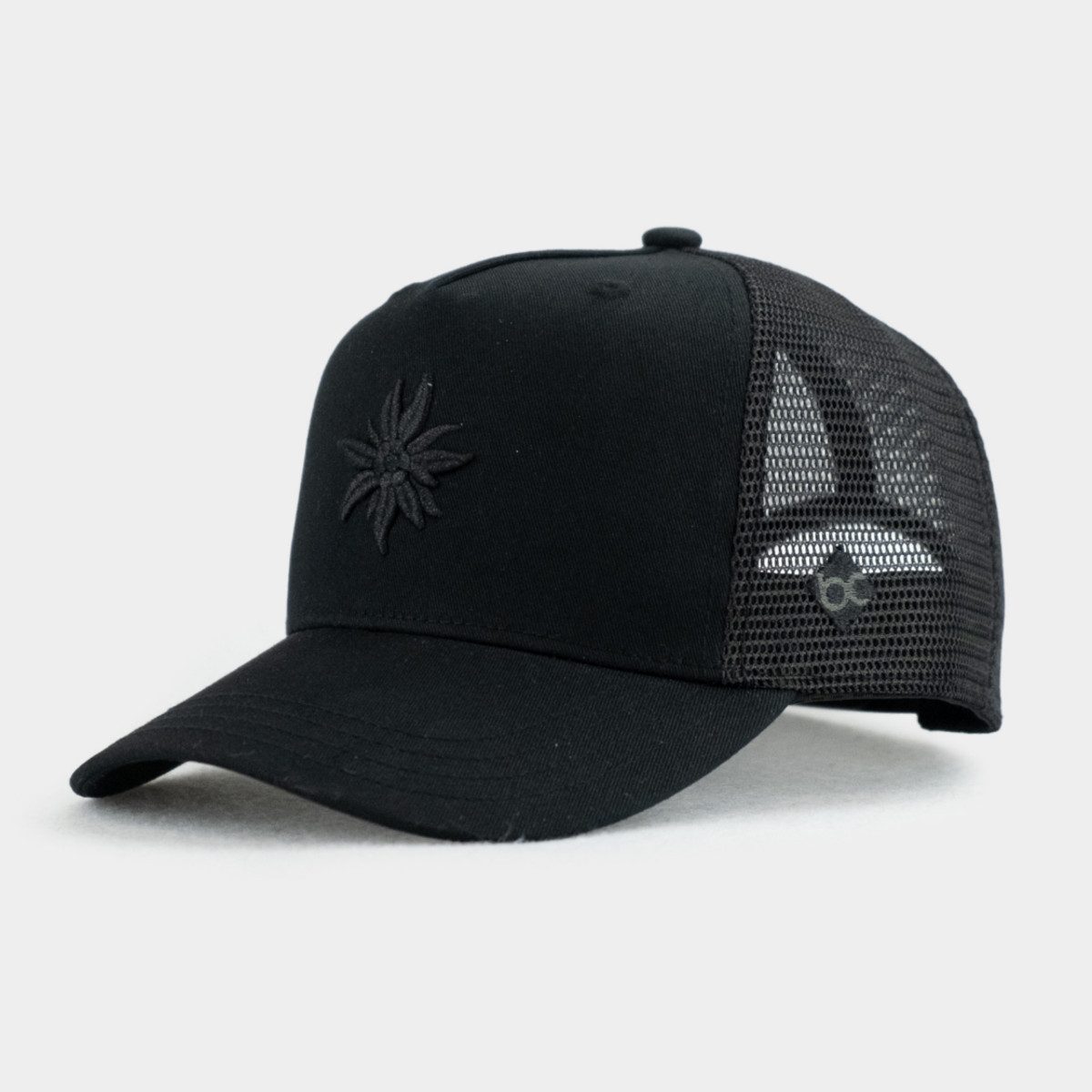 Trucker Cap Bavarian Caps Edelweiß Black Edition Curved Cap One Size schwarz