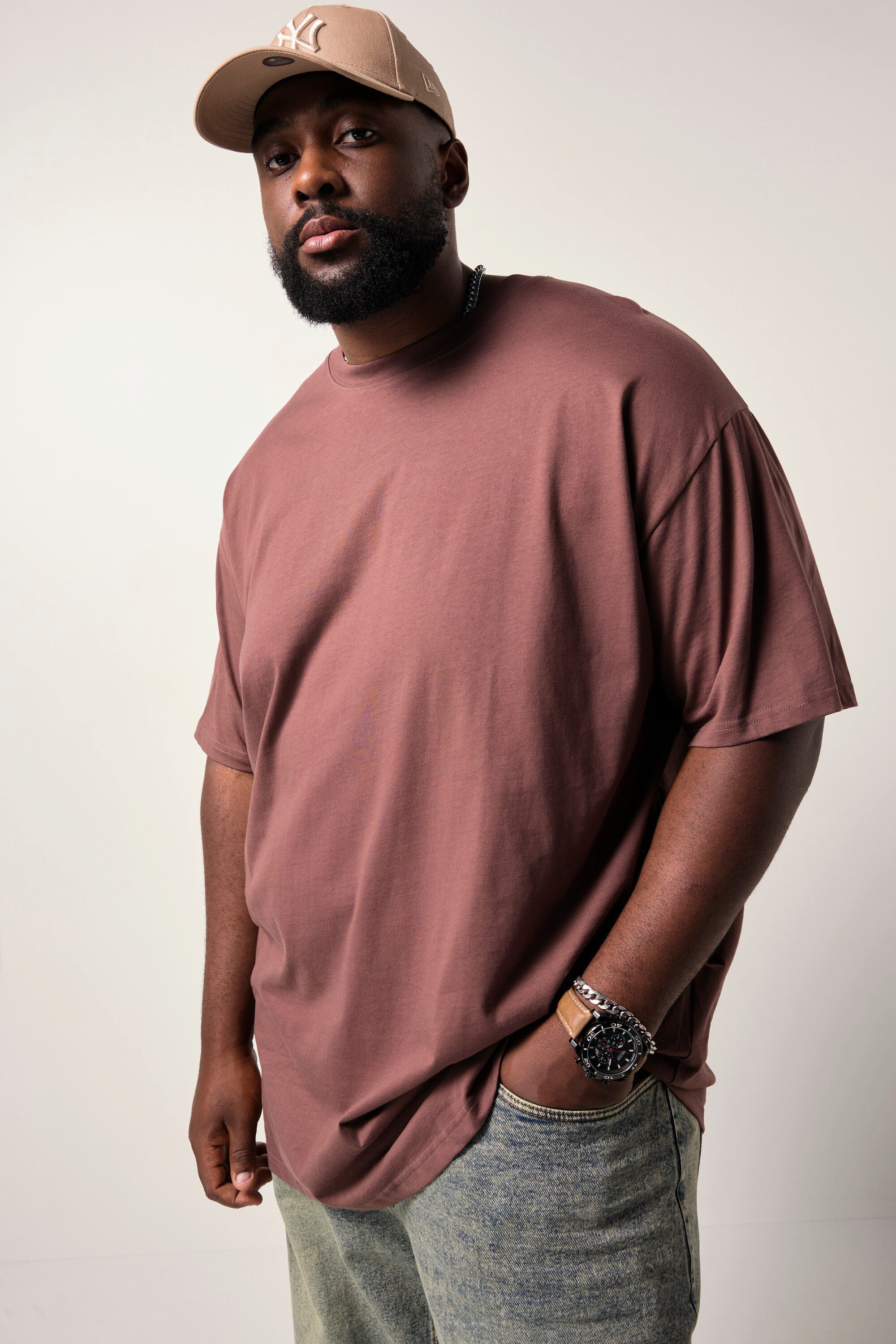 STHUGE T-Shirt STHUGE T-Shirt Halbarm oversized bis 8 XL günstig online kaufen