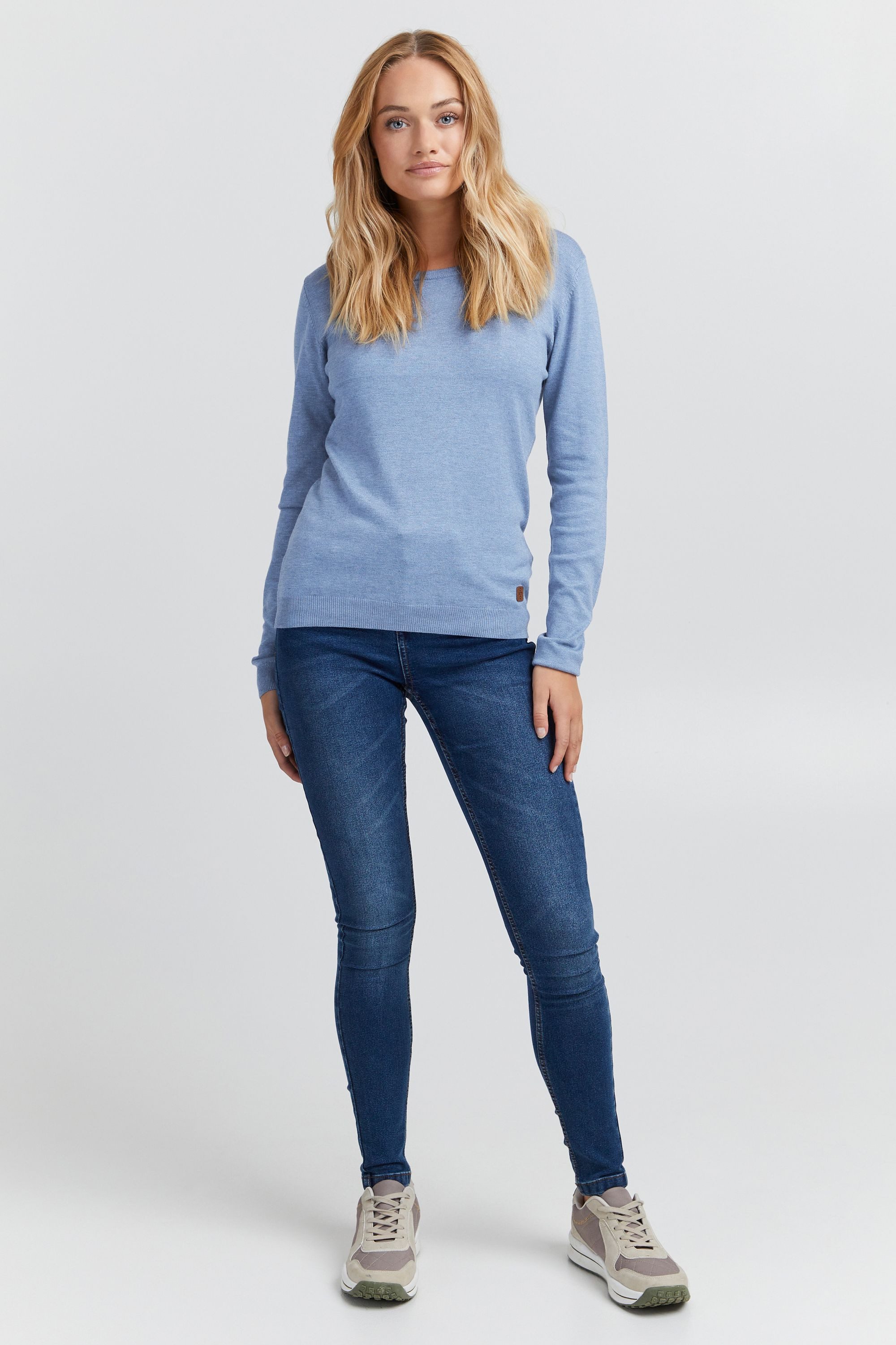 OXMO Strickpullover OXEdda gemütlicher Basic Feinstrickpullover günstig online kaufen