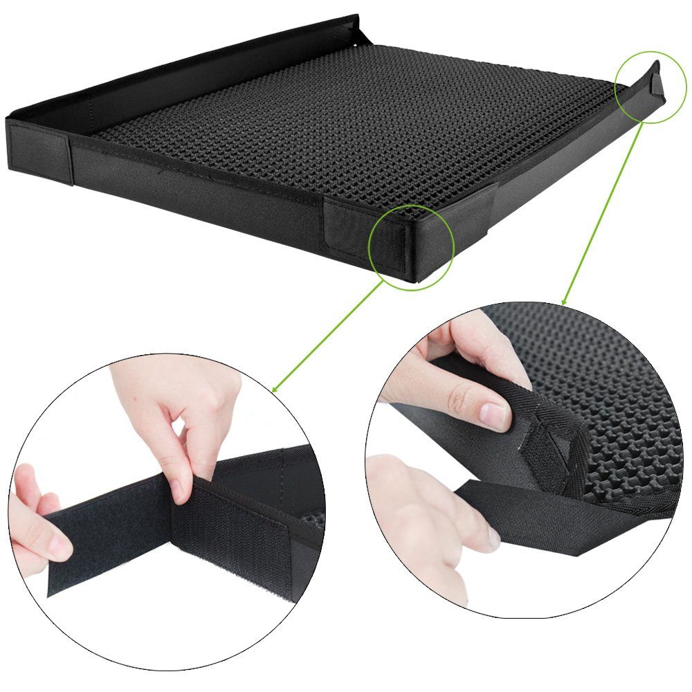 Petigi Katzentoilette Katzenklo Matte Katzenstreu Unterleger Katzenmatte (60x46cm) mit Rand