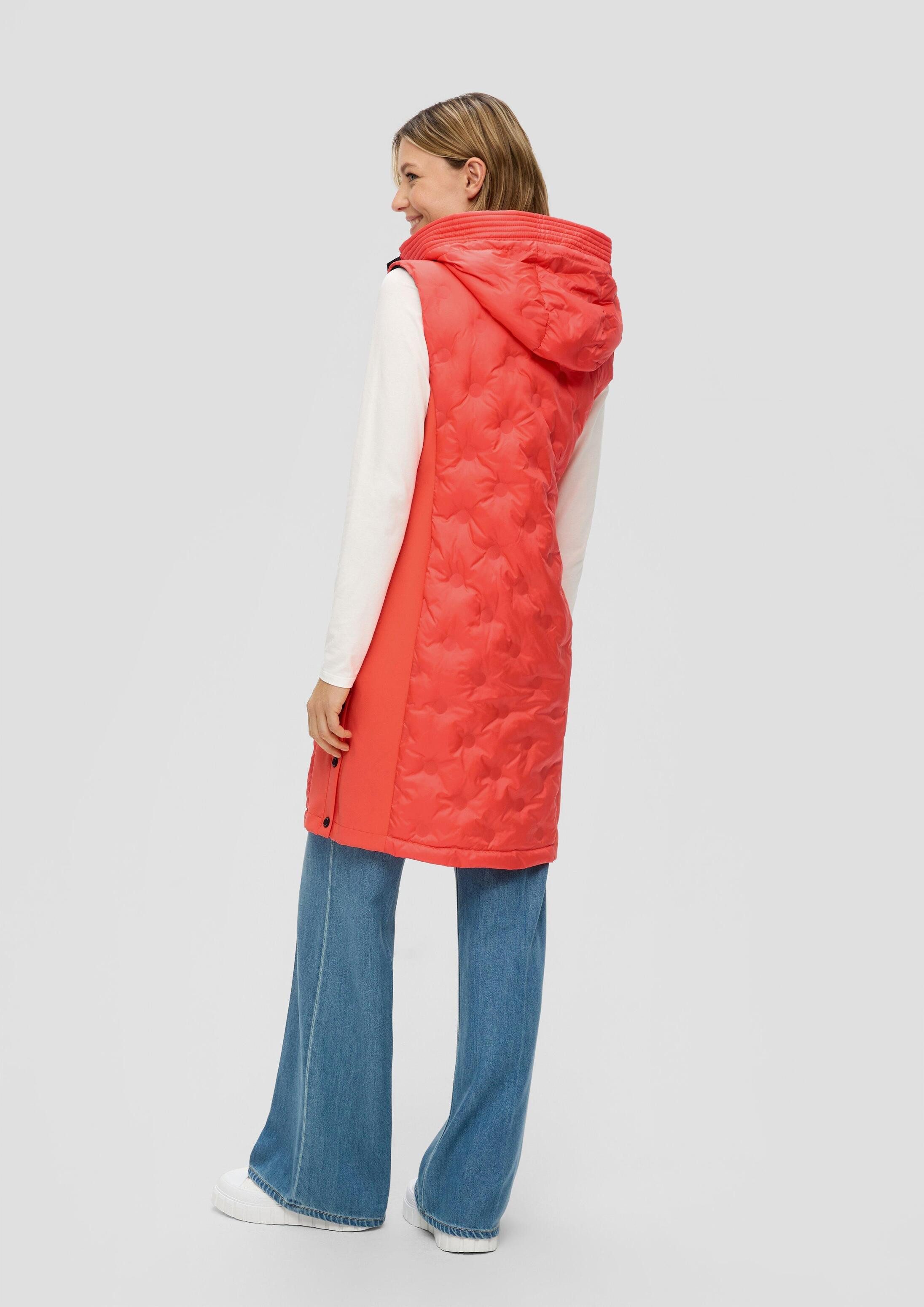 s.Oliver Outdoorjacke Outdoor-Weste Weste im Fabricmix