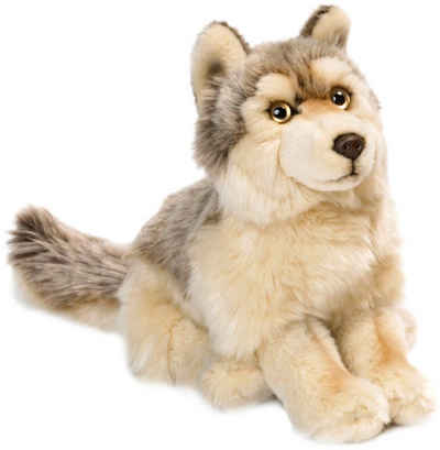 WWF Kuscheltier Wolf 25 cm, zum Teil aus recyceltem Material