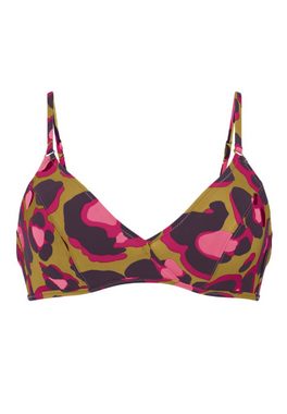 Rosa Faia Triangel-Bikini-Top Lovely Leo (1-St), Bikini-Top - Modische Triangel-Form, Farbenfrohes Muster