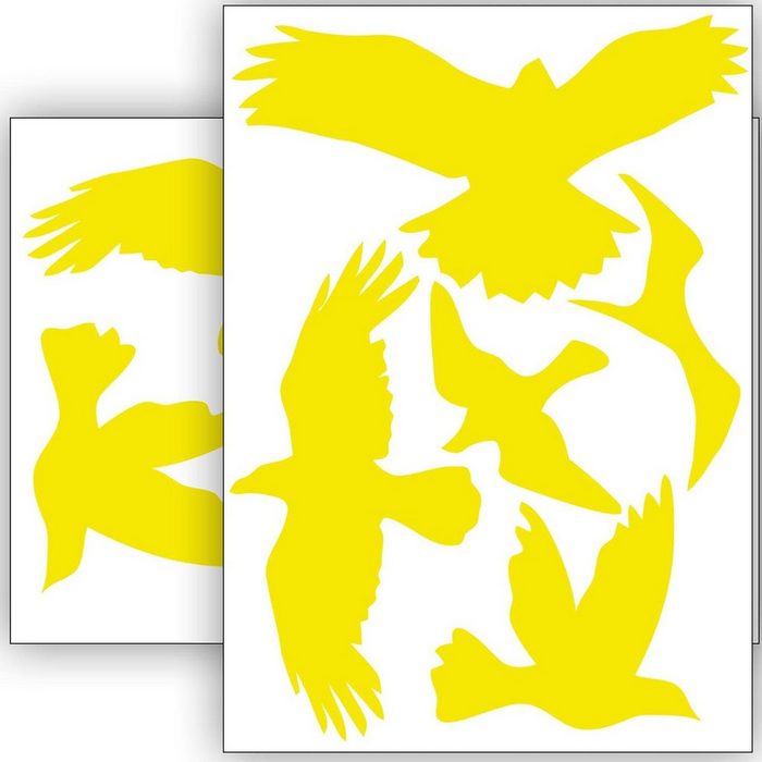 WANDKIND Aufkleber Vogelschutz und Fensterschutz - 10 Sticker - Schutz vor Vogelschlag Selbstklebend
