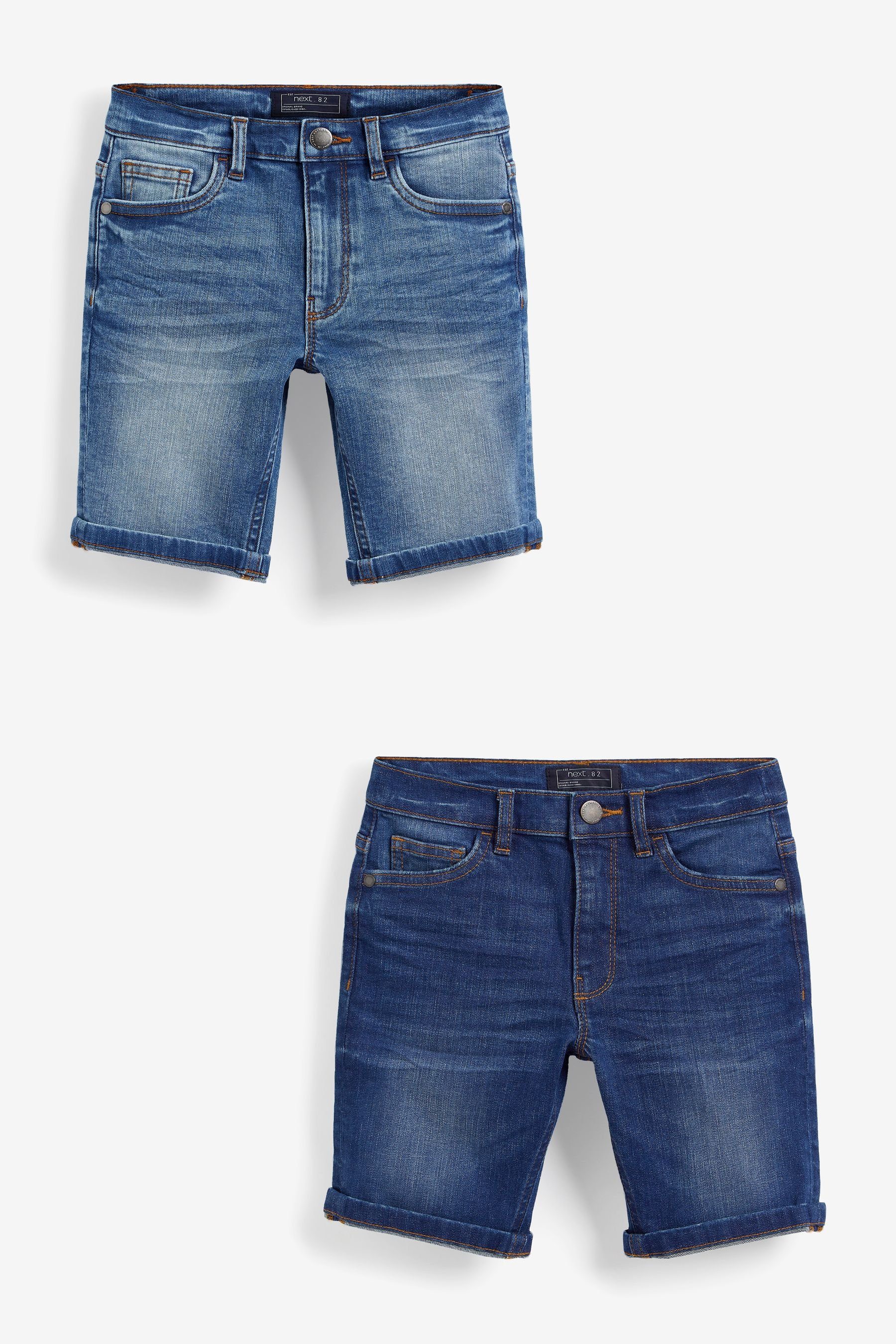 Next Jeansshorts Denim-Shorts, 2er-Pack (2-tlg) Blue