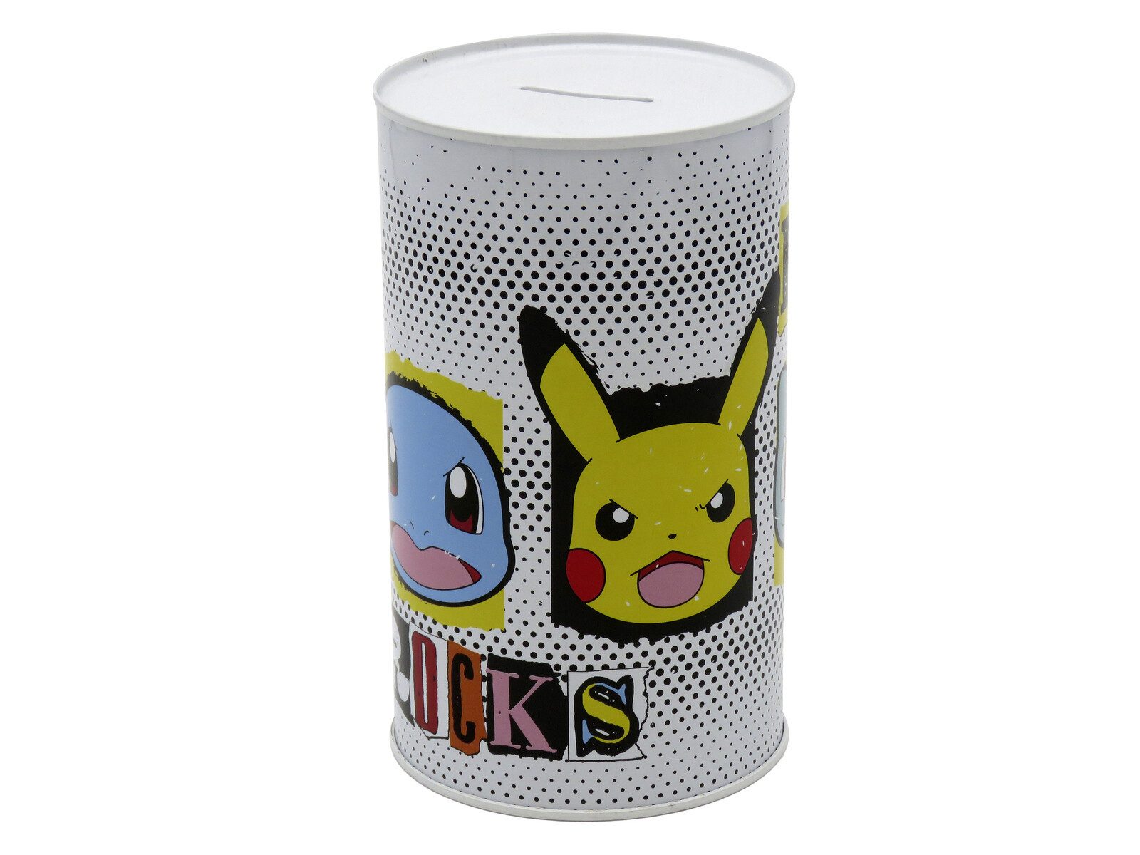 POKÉMON Spardose 17 × 10 × 10 cm Metall Sparbüchse zylindrisch
