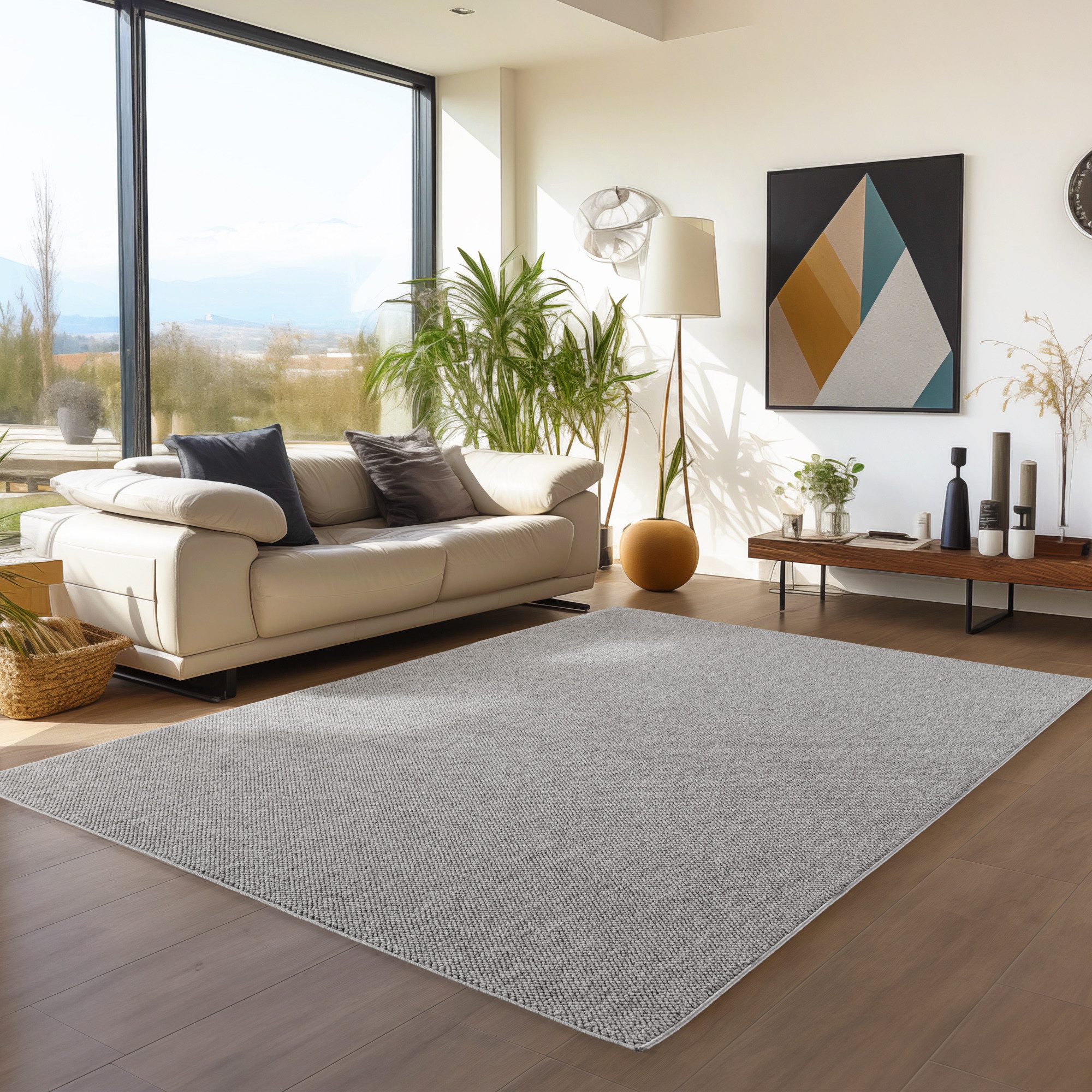 Teppium Teppich Unicolor - Einfarbig, Rechteckig, Höhe: 20 mm, Kurzflor Sch günstig online kaufen