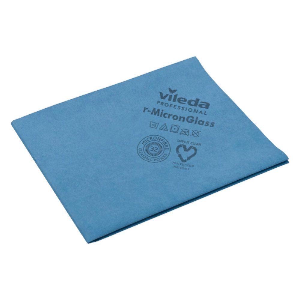 25x Vileda Professional r-MicronGlass Gläsertuch - 50 x 40 cm, Reinigungstuch