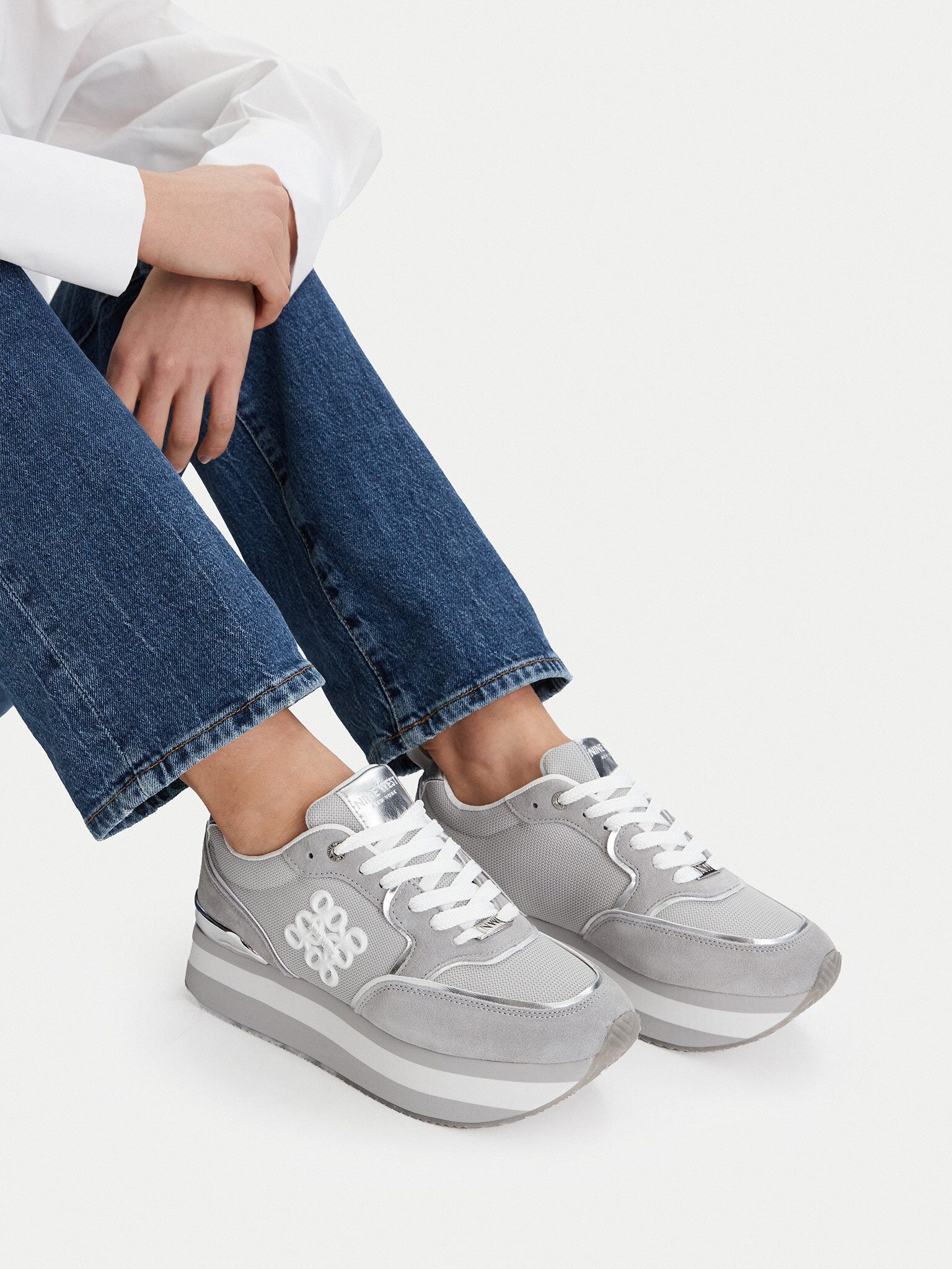 Nine West Nine West Damenschuhe Silber SS25-3C093 Sneaker