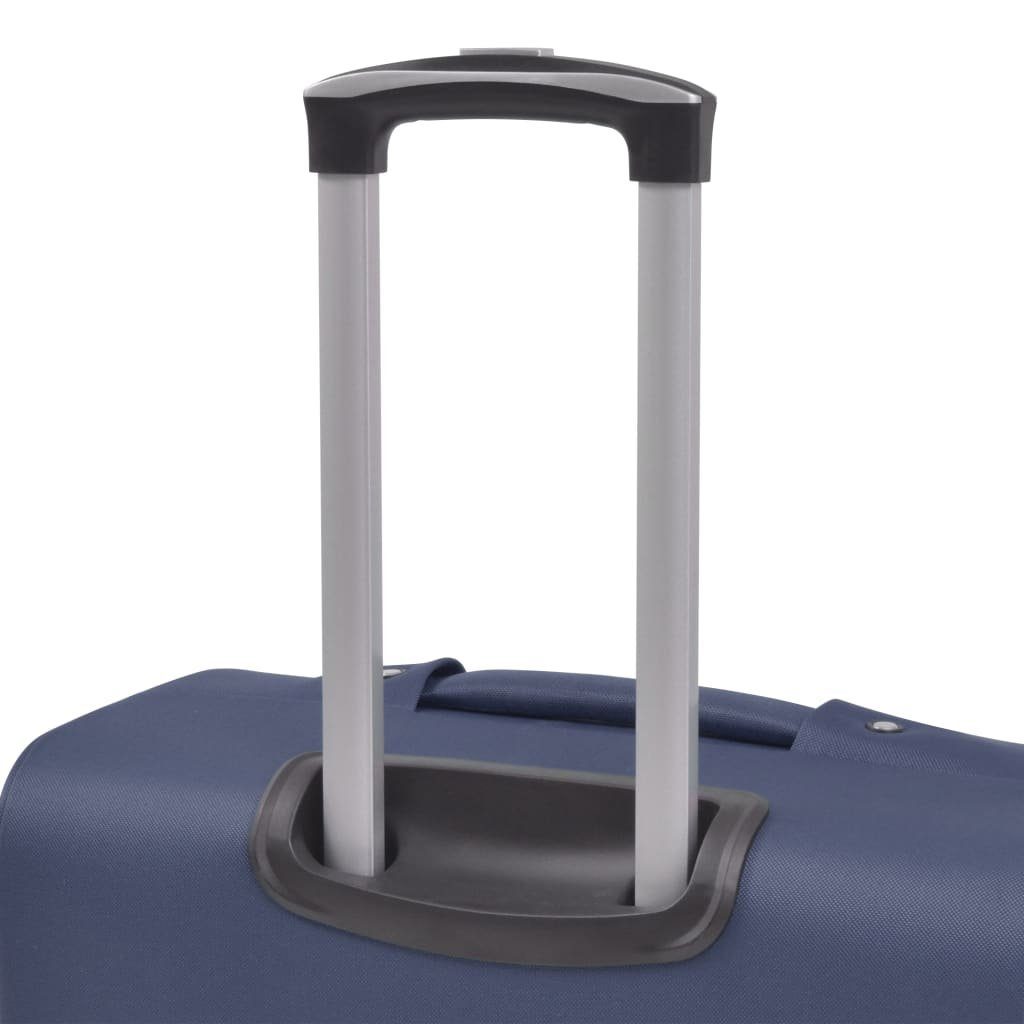 DOTMALL Trolleyset Weichgepäck Kofferset blau Design praktischen Trolley-Set 3-tlg. Trolleys