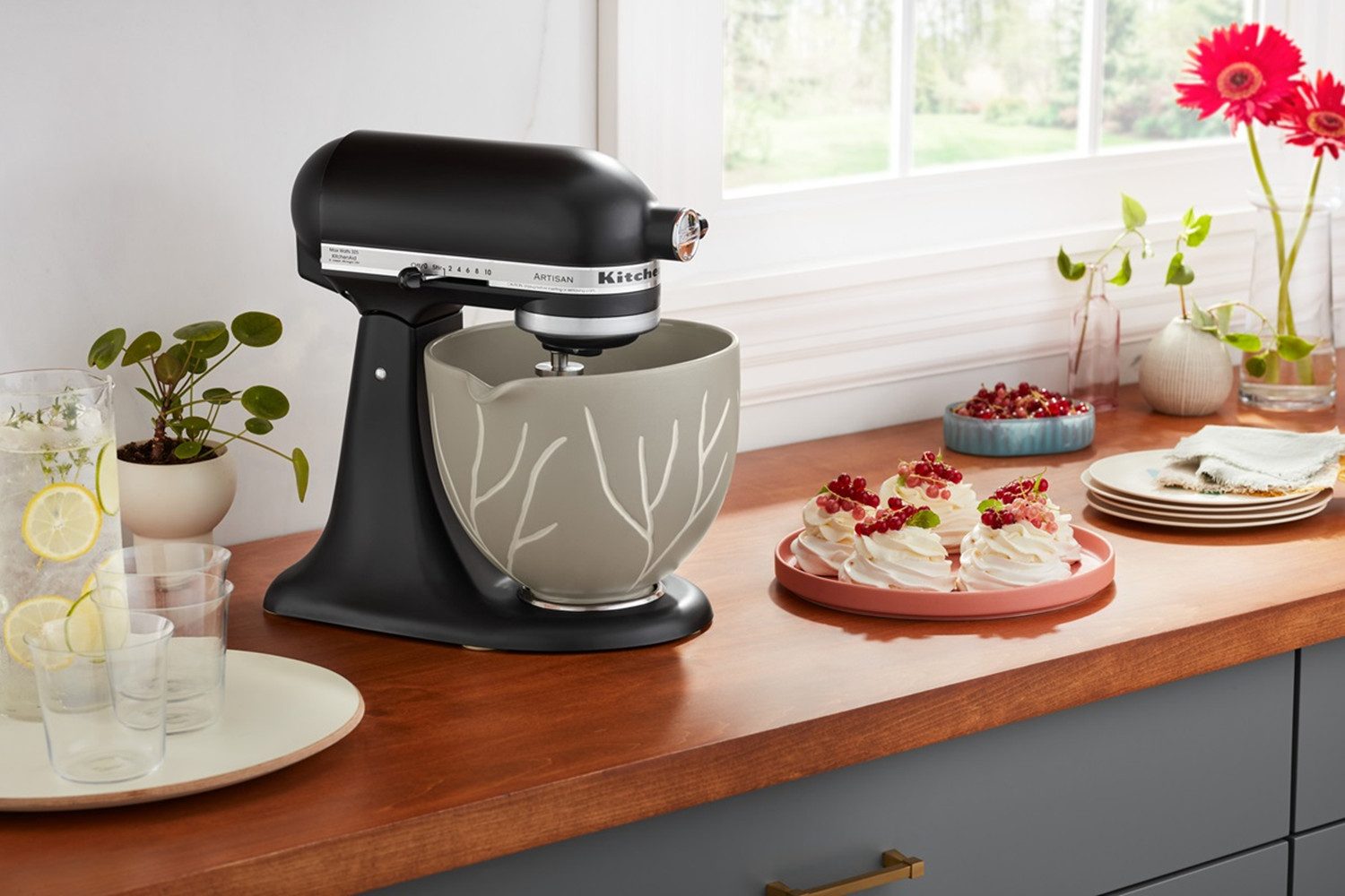 KitchenAid Küchenmaschinenschüssel KitchenAid 4,7 L Keramikschüssel Bare Trees 5KSM2CB5BL