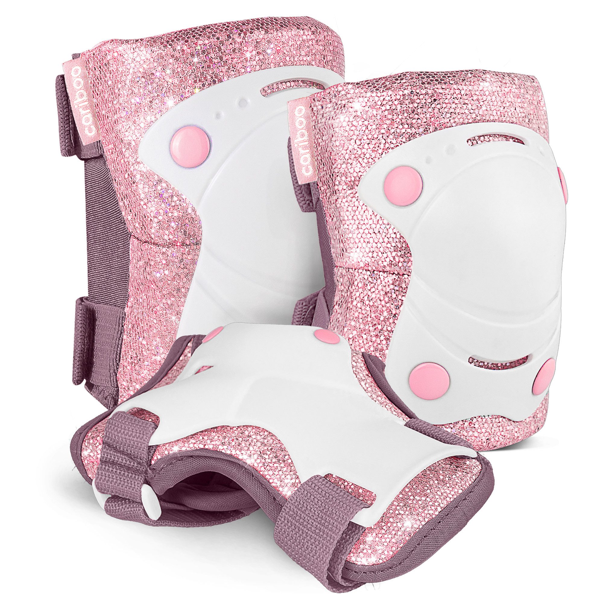Cariboo Protektoren-Set Kinder-Protektorenset CARIBOO BALLERINA 3x2 Glitzer