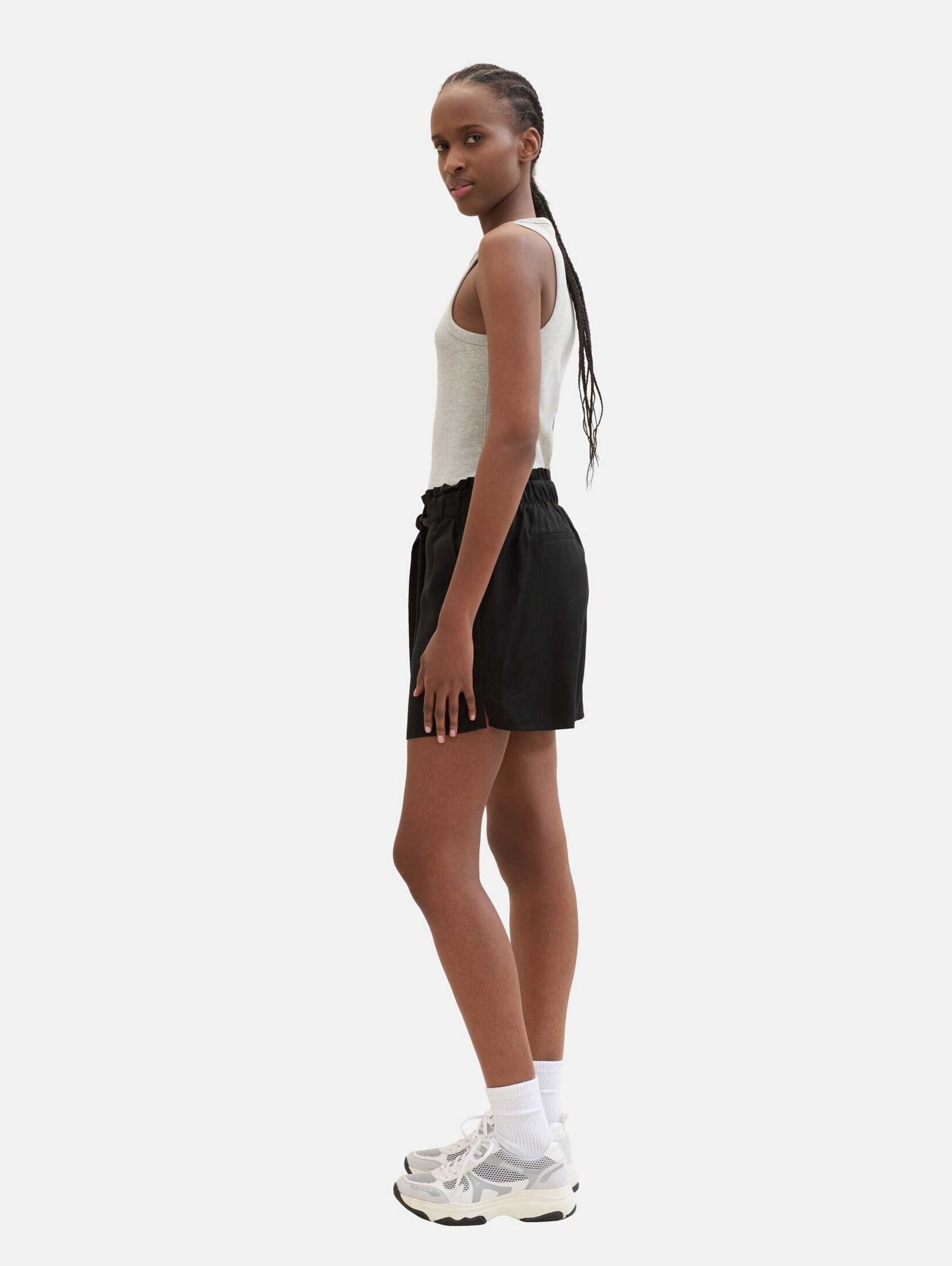 TOM TAILOR Denim Shorts (1-tlg) Drapiert/gerafft