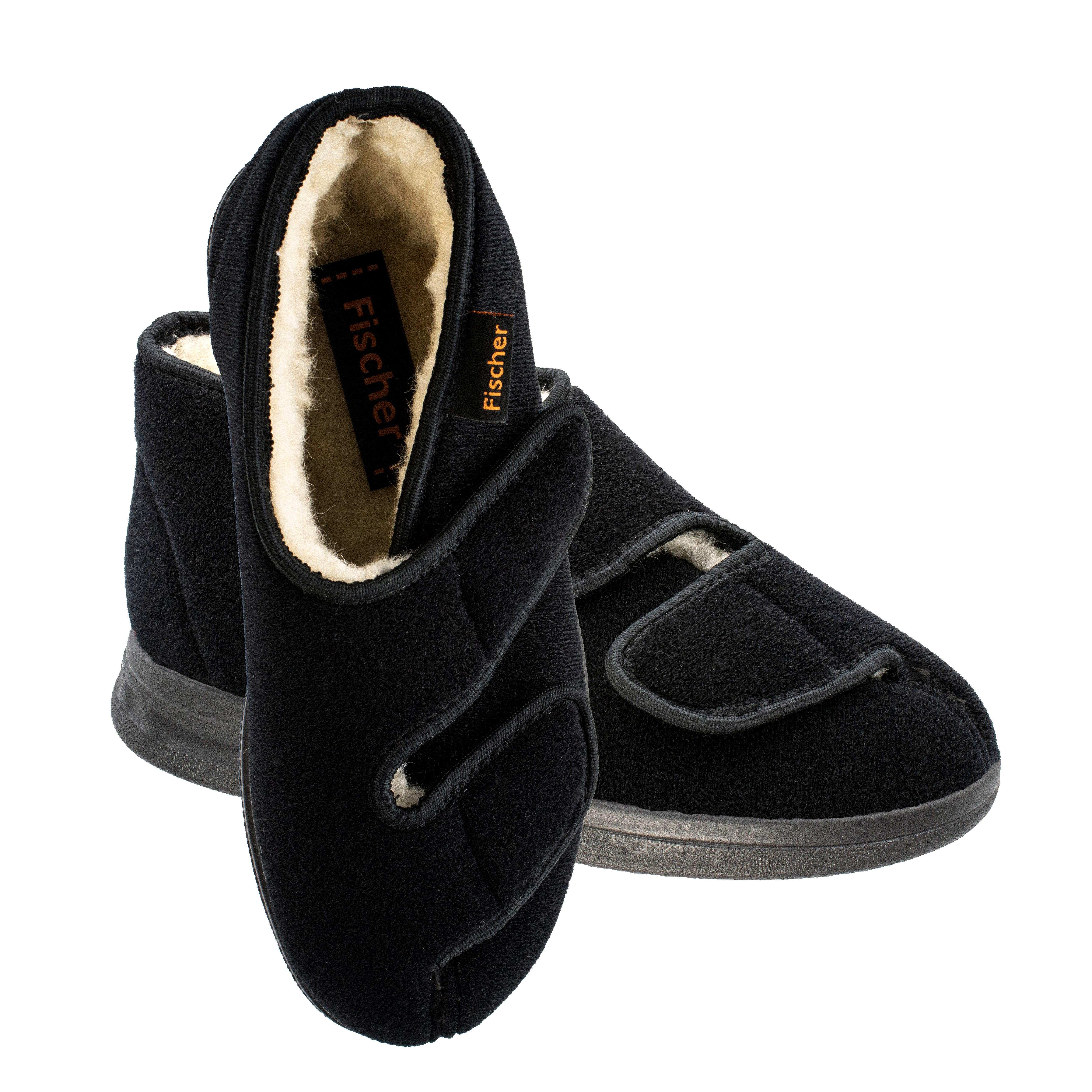 Fischer-Markenschuh Ortho Klettschuh Schurwollfutter, Weite K, 2 Klettverschlüsse