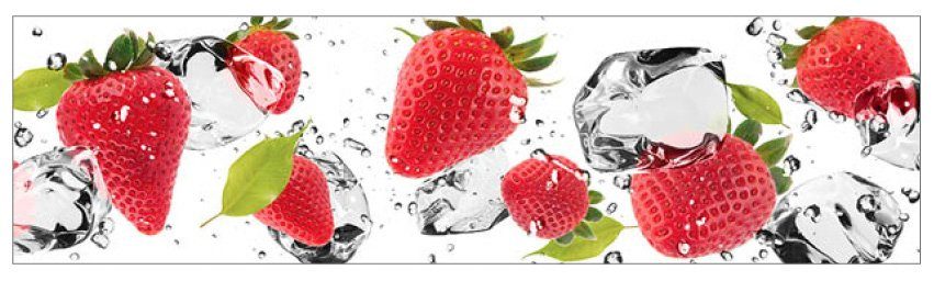 Eis MySpotti Küchenrückwand profix, Erdbeeren und