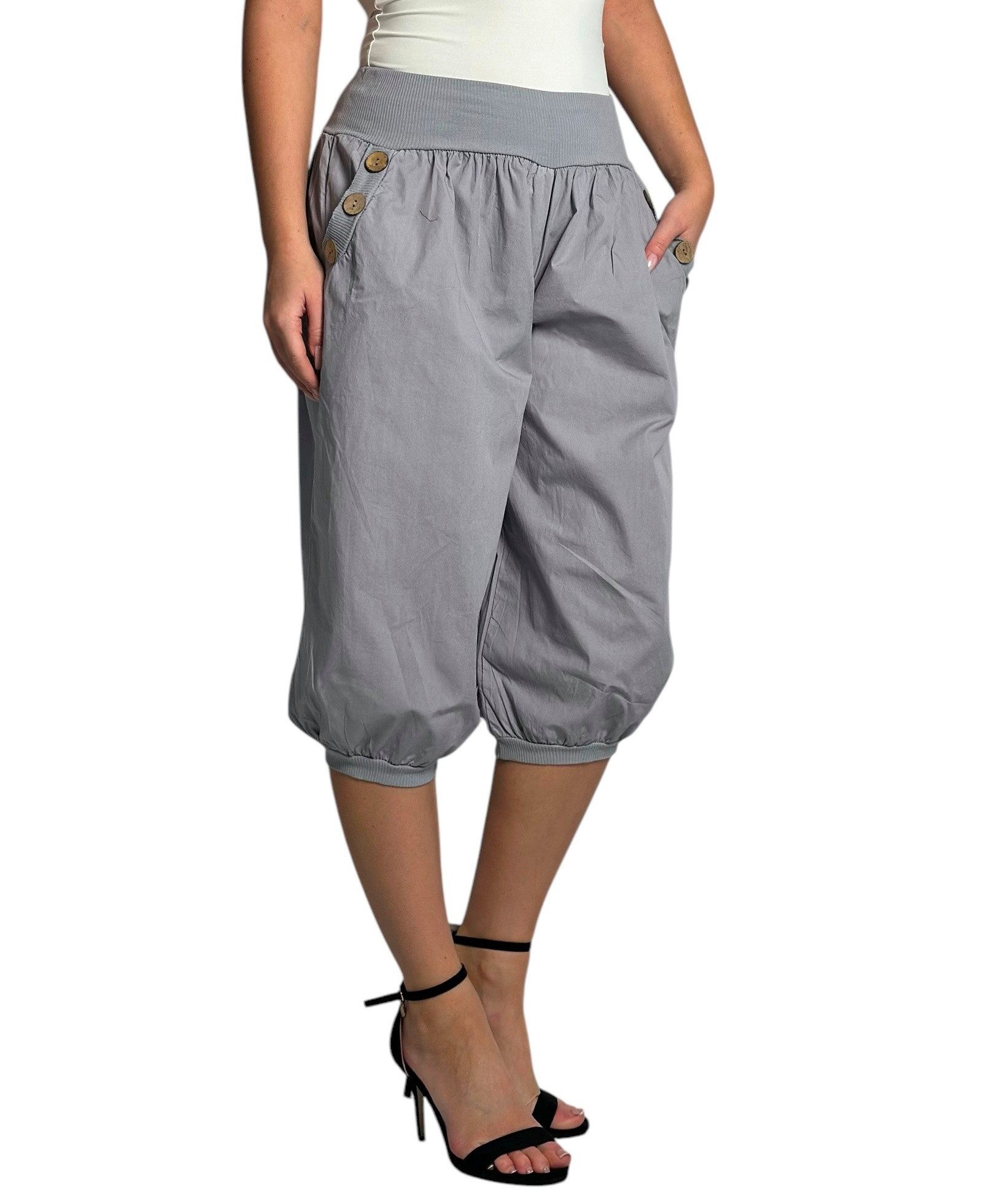 Mississhop Caprihose Damen Capri Hose Haremhose Jogginghose M.371