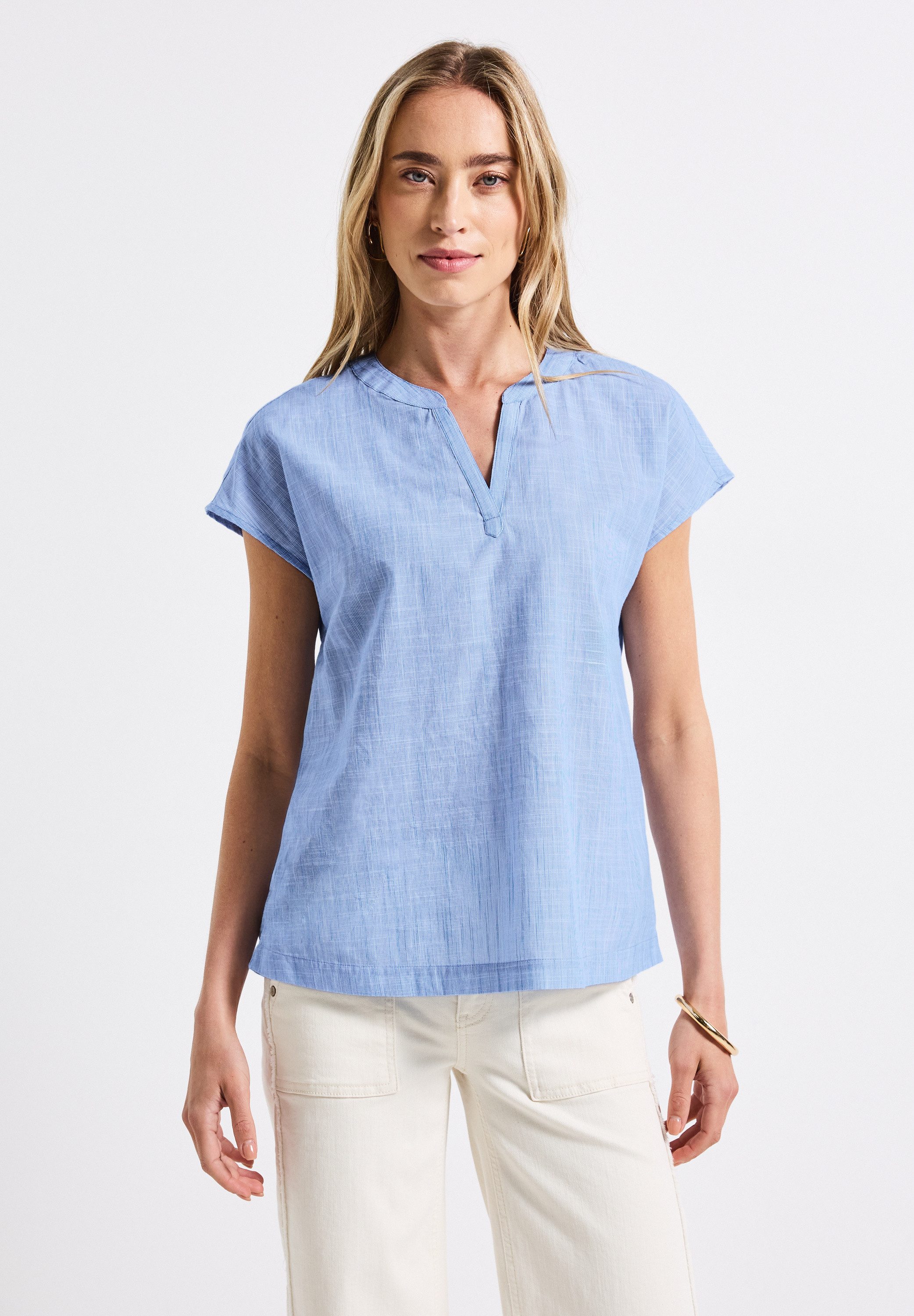 STREET ONE Shirtbluse aus reiner Baumwolle günstig online kaufen