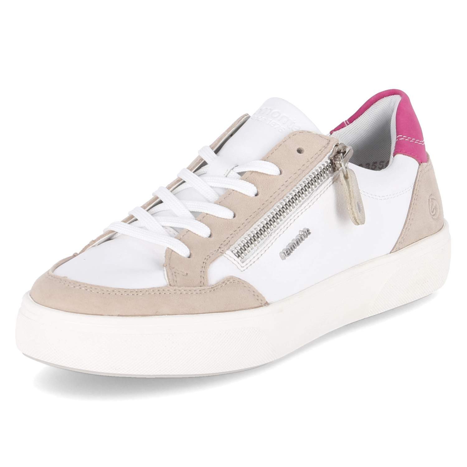 Remonte Remonte D2J01-81 Damen Glattleder weiss Schnürschuh günstig online kaufen
