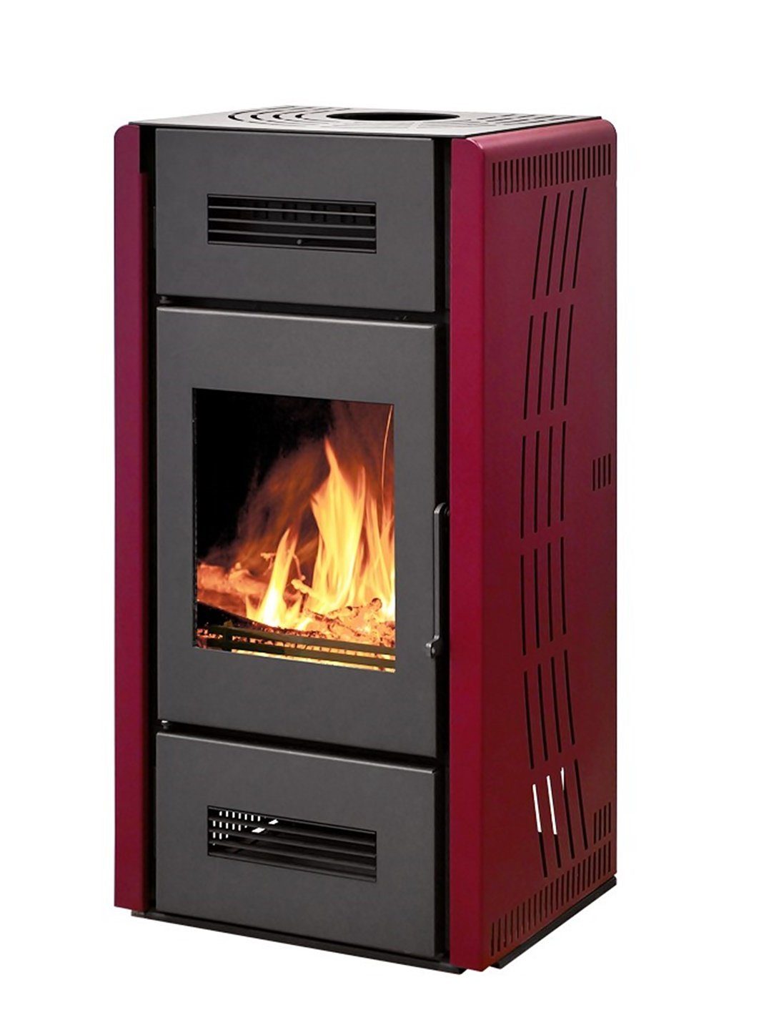 interstoves Kaminofen Interstoves Kaminofen Minerva mit Warmluftgebläse schwarz