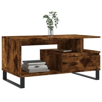 vidaXL Couchtisch Couchtisch Räuchereiche 90x49x45 cm Holzwerkstoff (1-St)