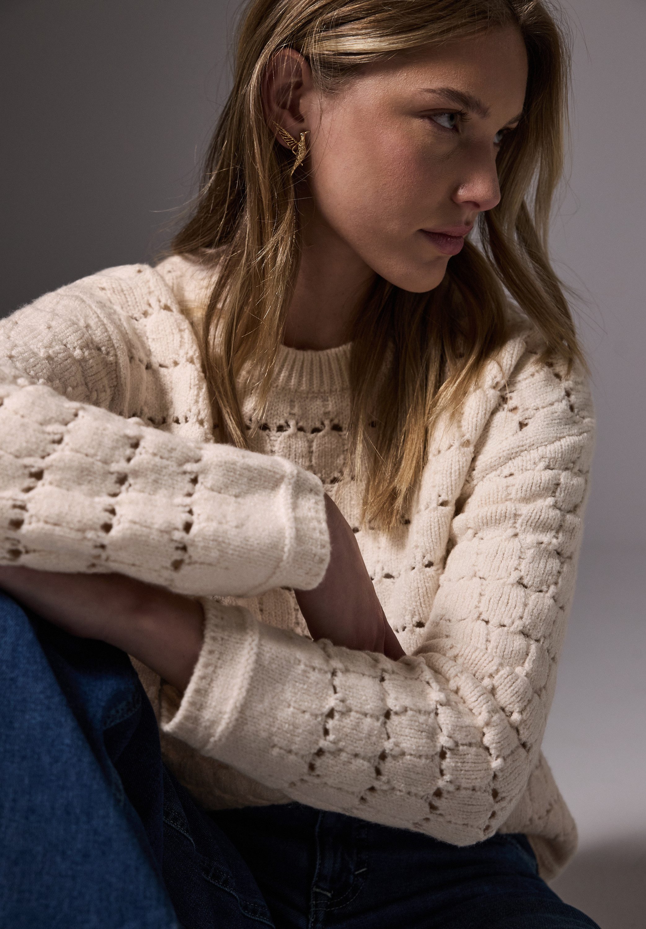 STREET ONE STUDIO Strickpullover aus softem Materialmix