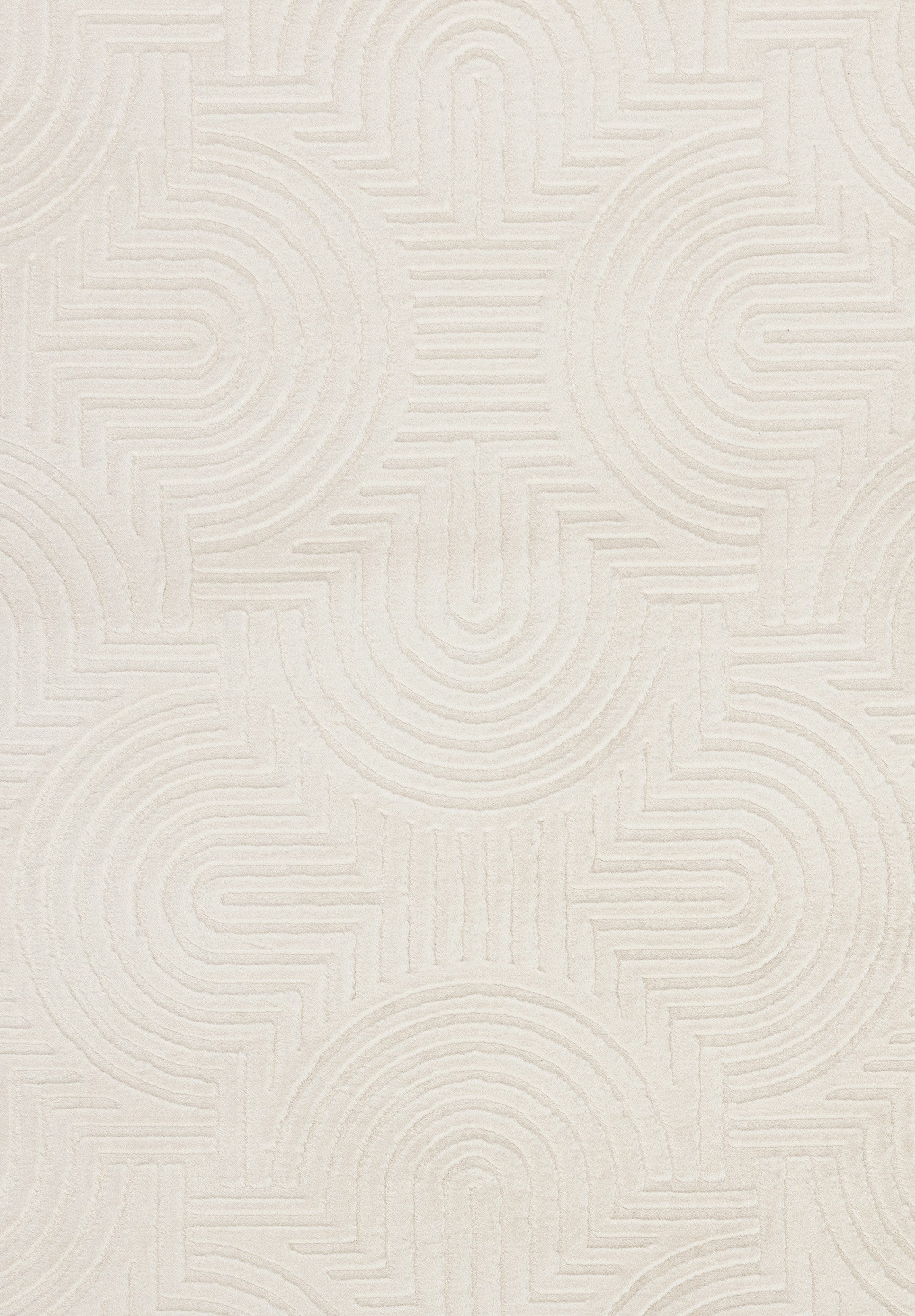 Kayoom Teppich Balance Flow 225, rechteckig, Höhe: 18 mm, Kurzflor, Hoch Tief, modernes Muster, Wohnzimmer